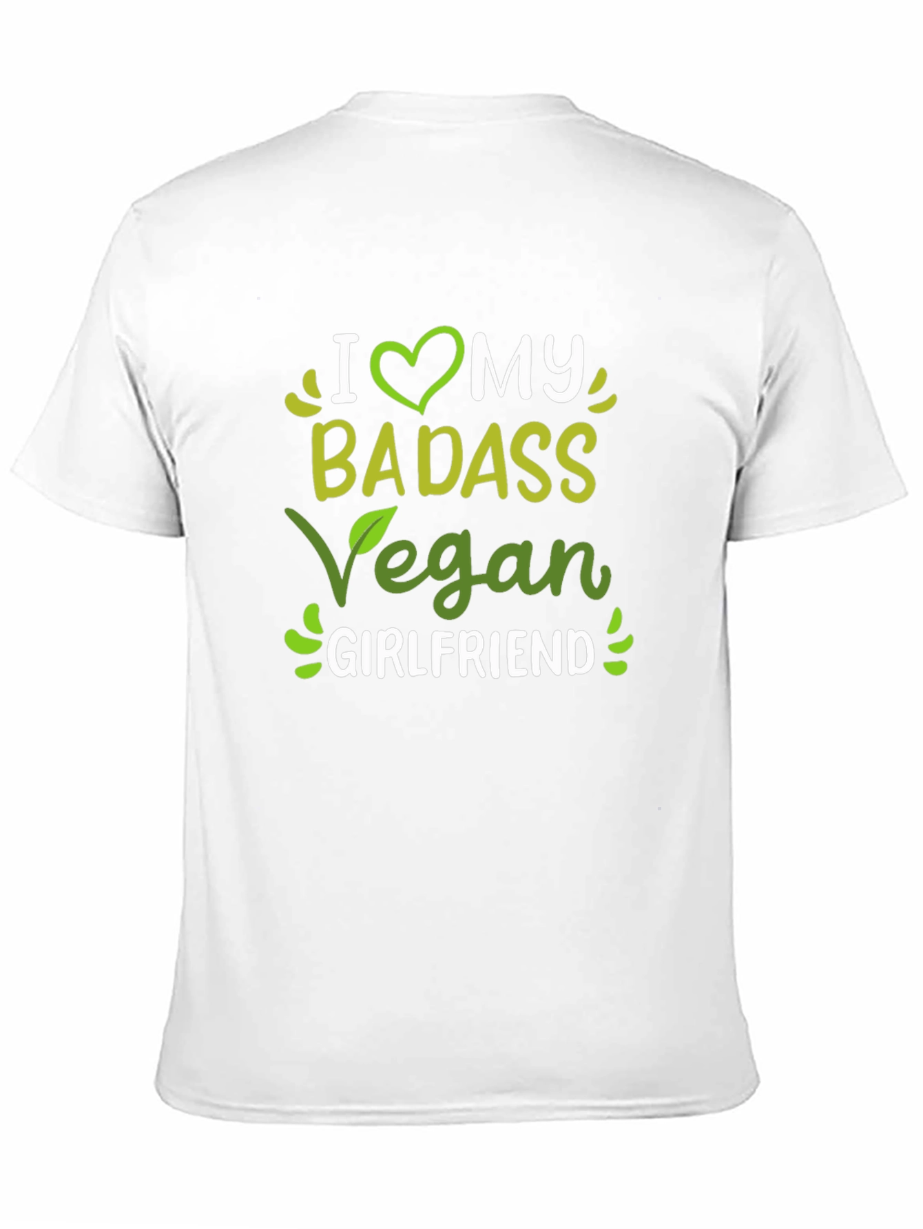 Black I Heart My Badass Vegan Girlfriend T-Shirt view 11