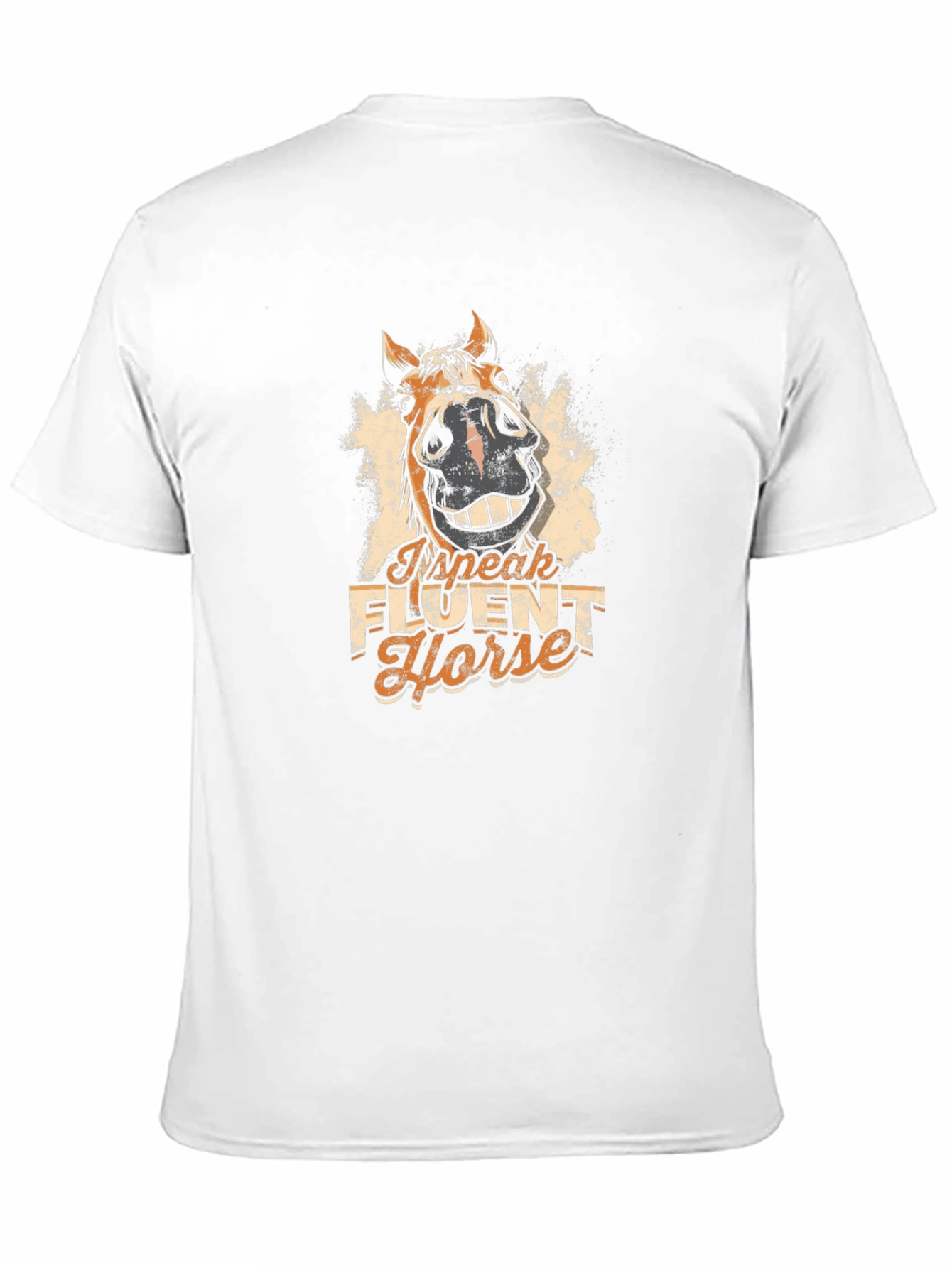 Black Funny Horse T-Shirt - I Speak Fluent Horse Tee view 11