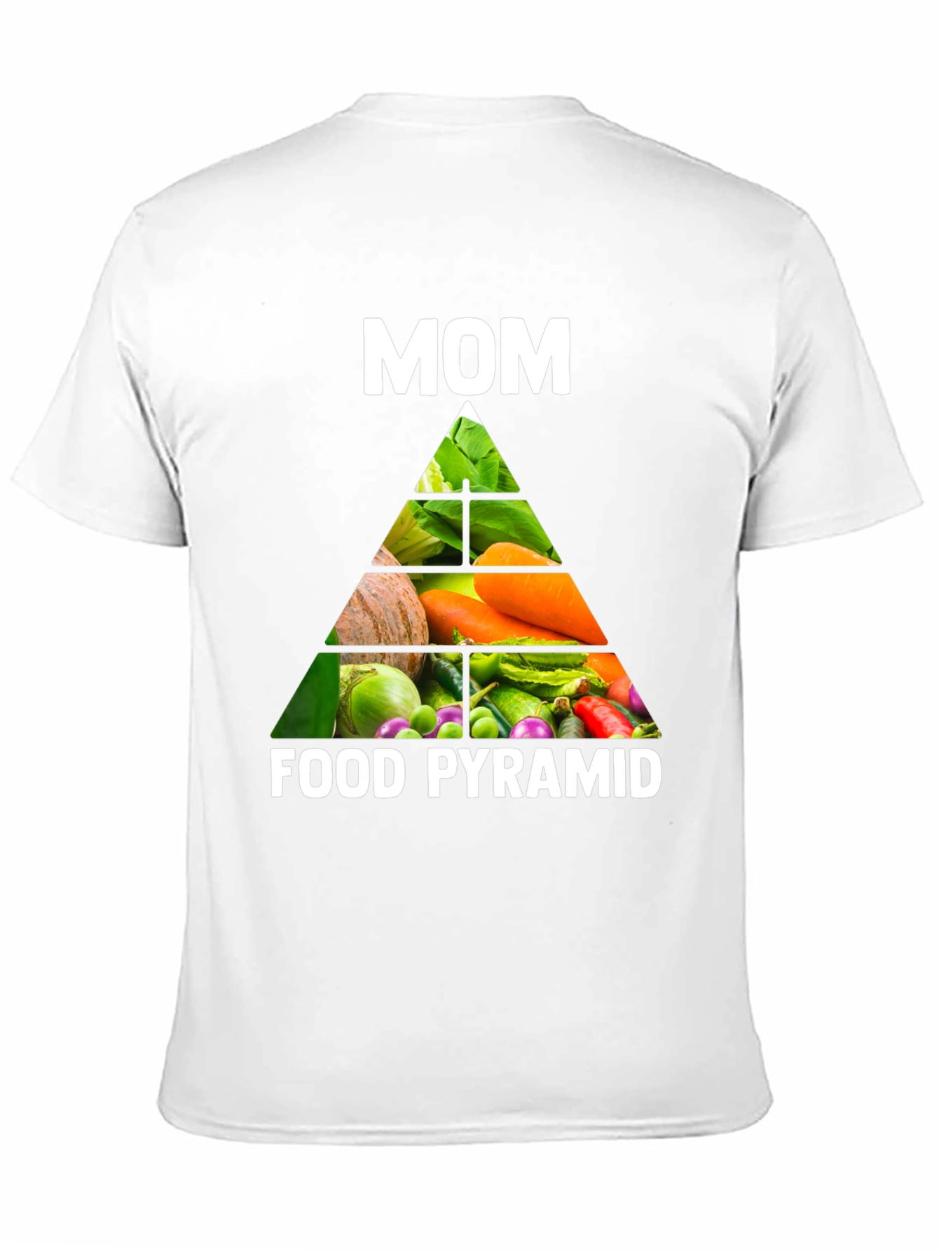 Mom's Food Pyramid T-Shirt - Healthy Eating Tee - 11