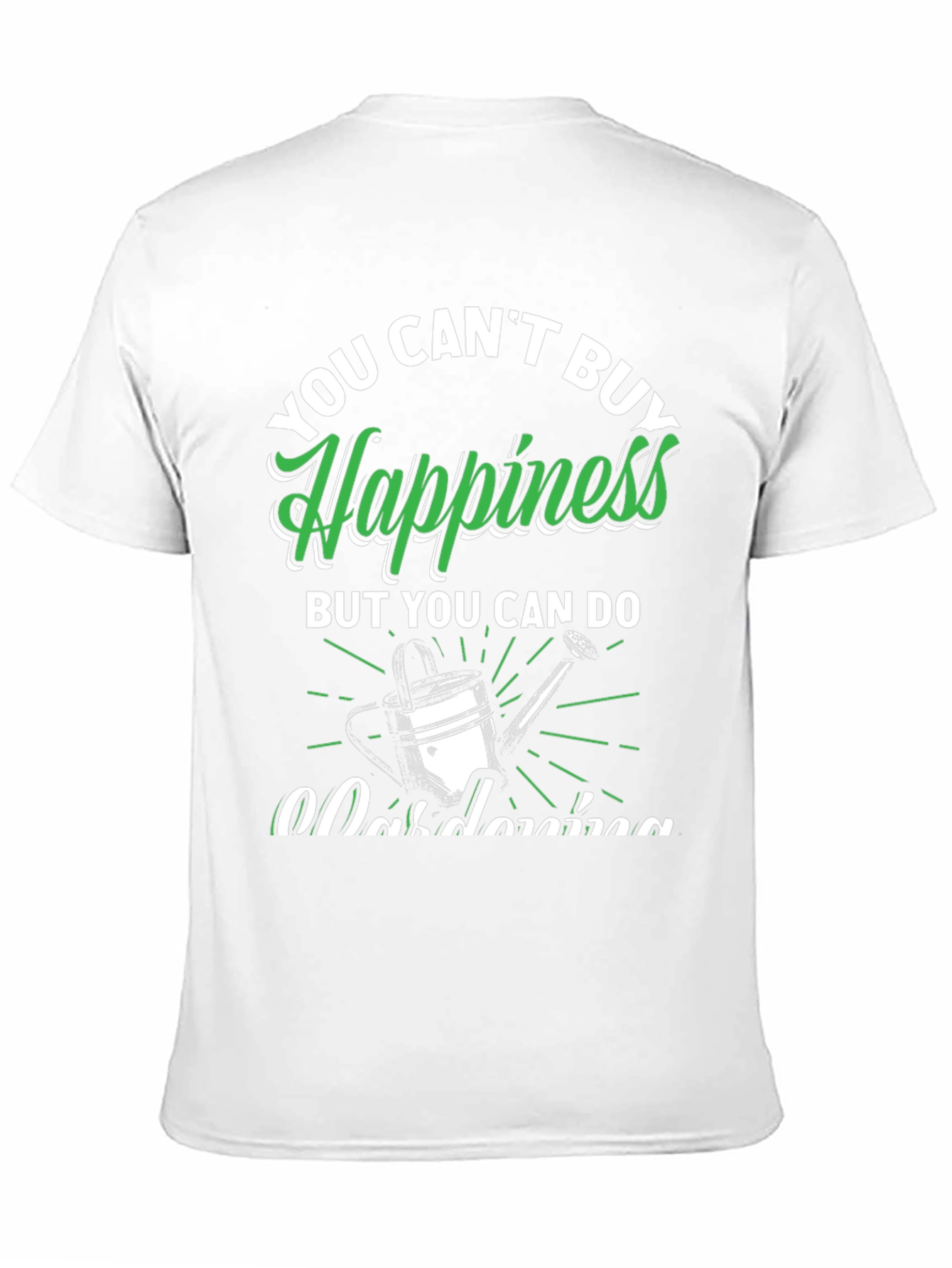 Black Gardening Happiness Graphic T-Shirt view 11