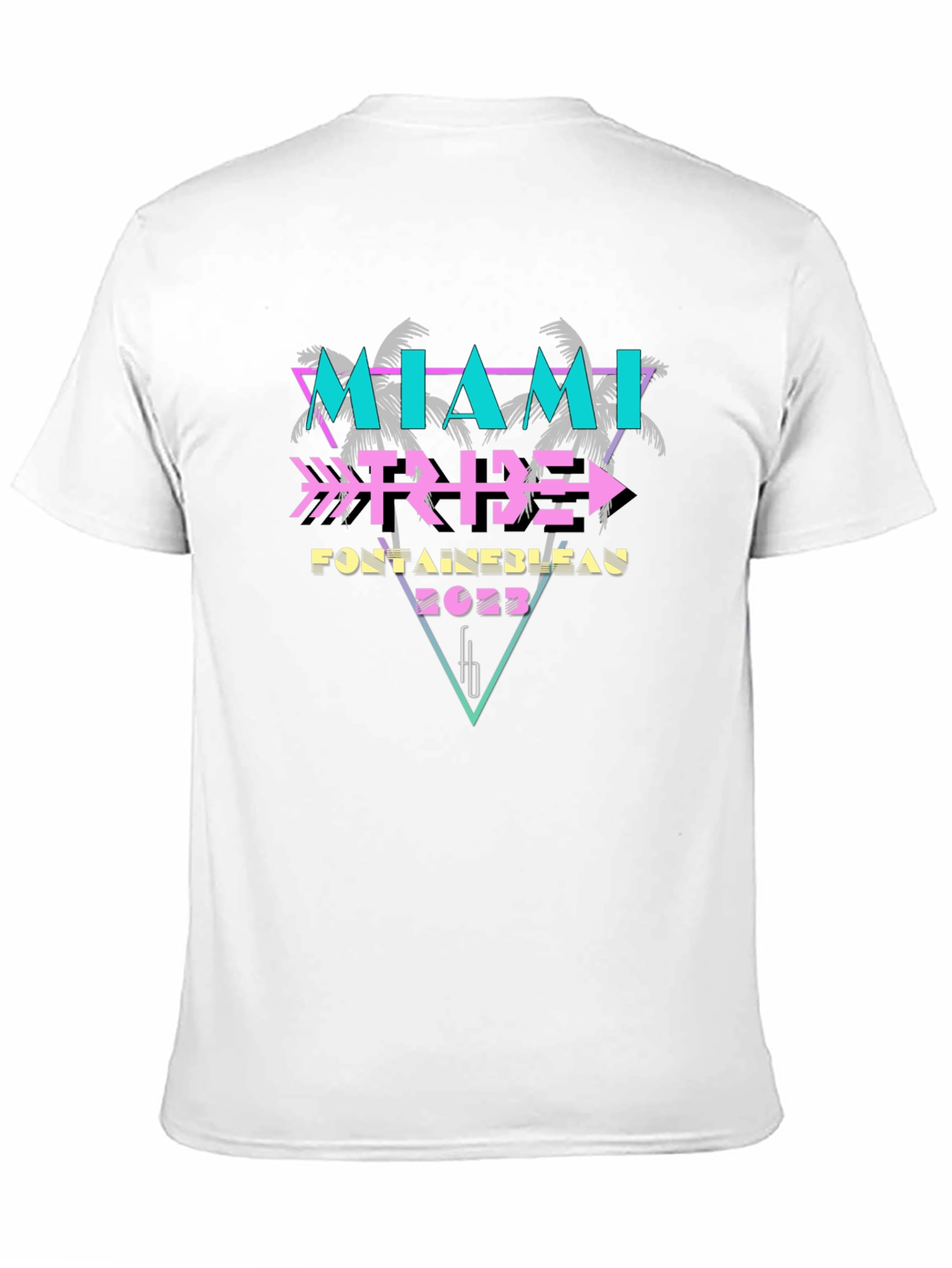 Black Miami Tribe Fontainebleau 2023 Black T-Shirt view 11