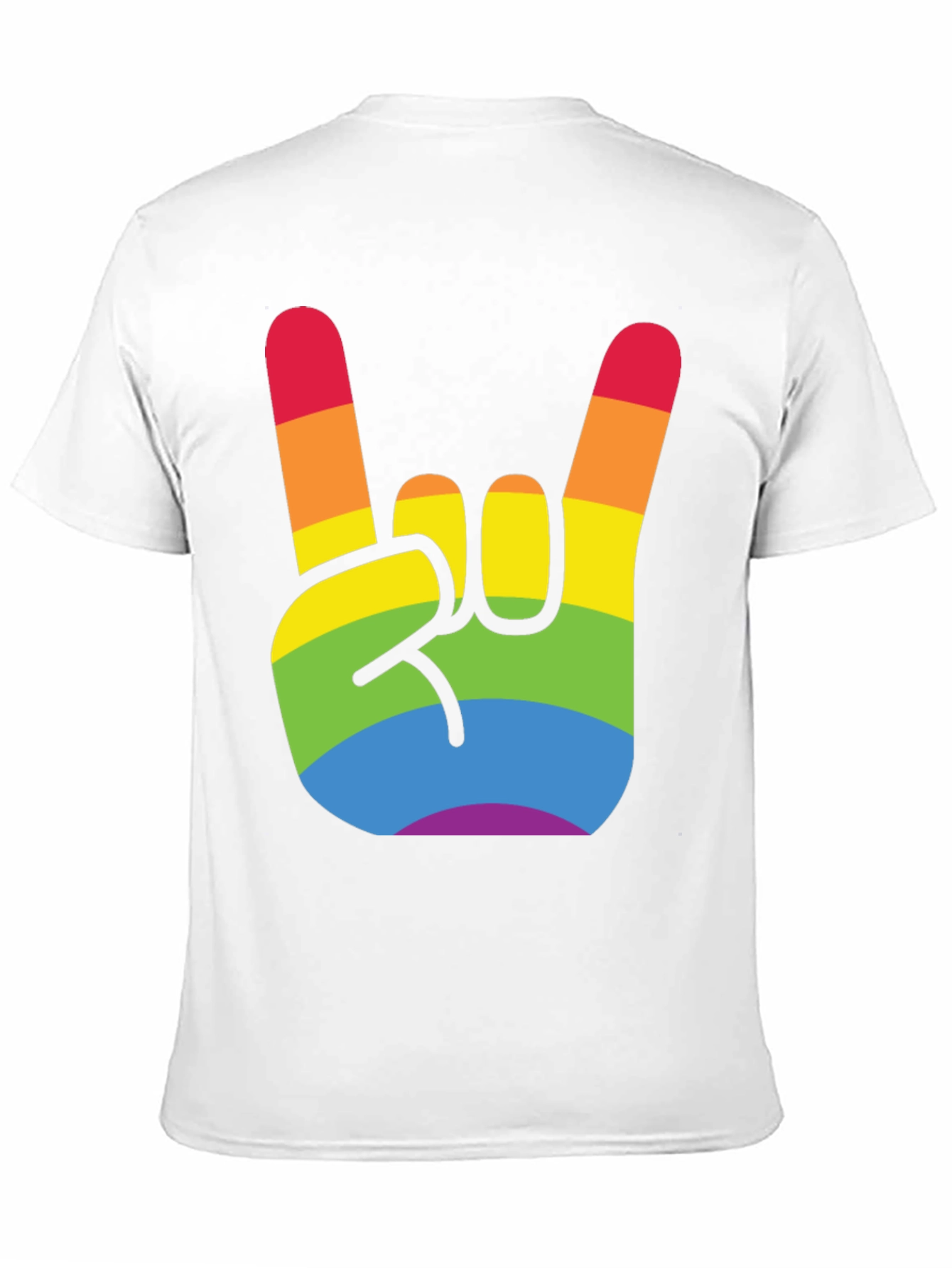 Black Rainbow Rock On Pride T-Shirt view 11