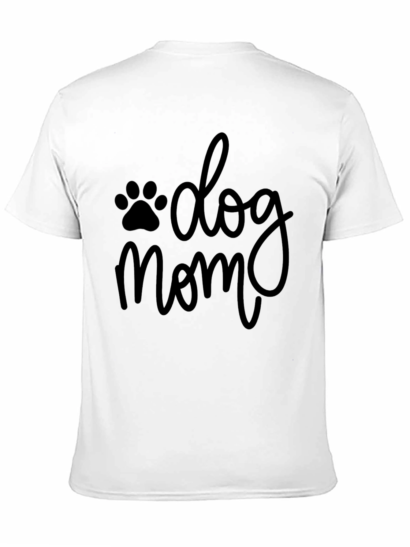 Black Dog Mom Black T-Shirt view 11