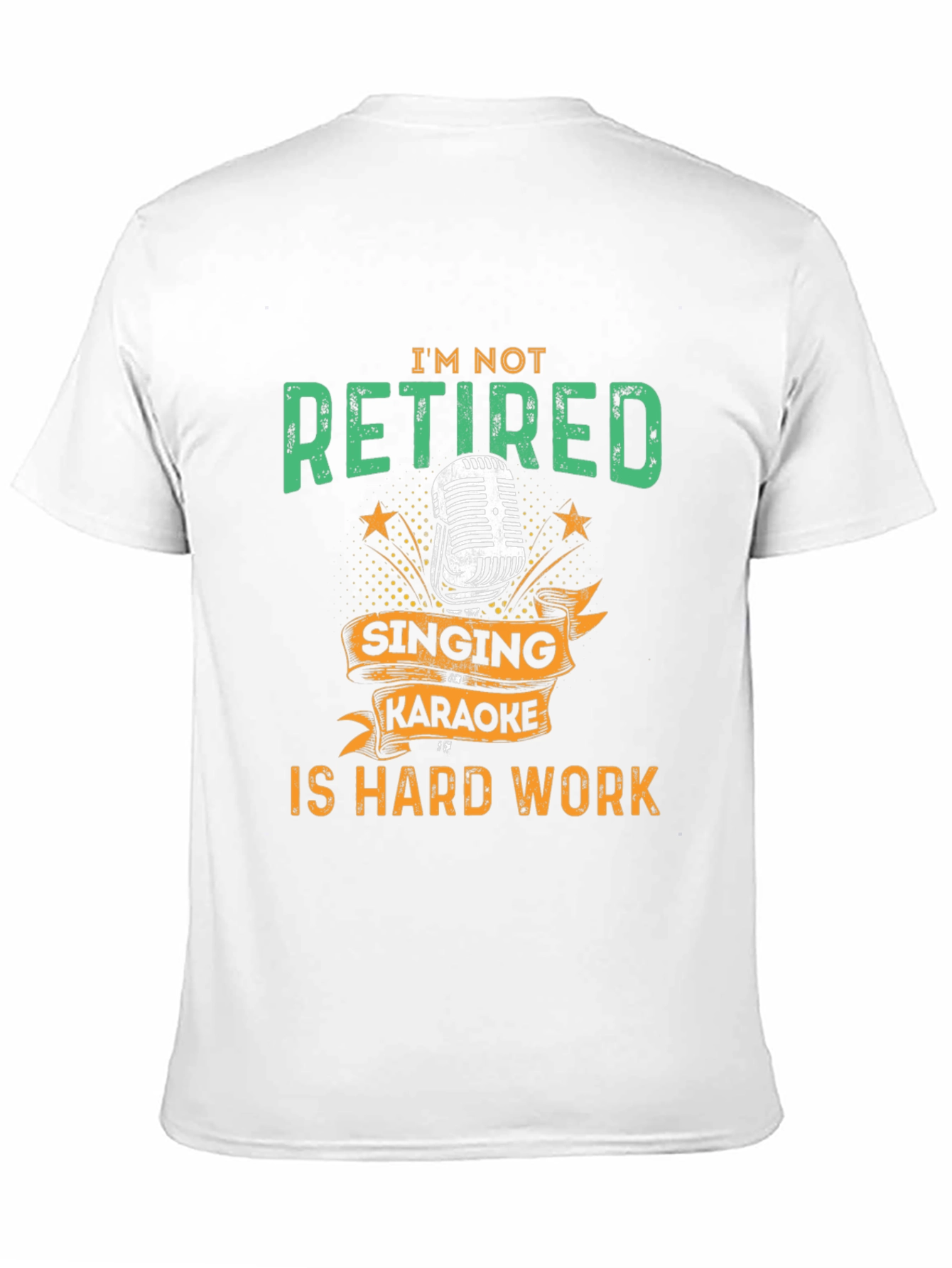 Black Funny Retirement Karaoke T-Shirt view 11