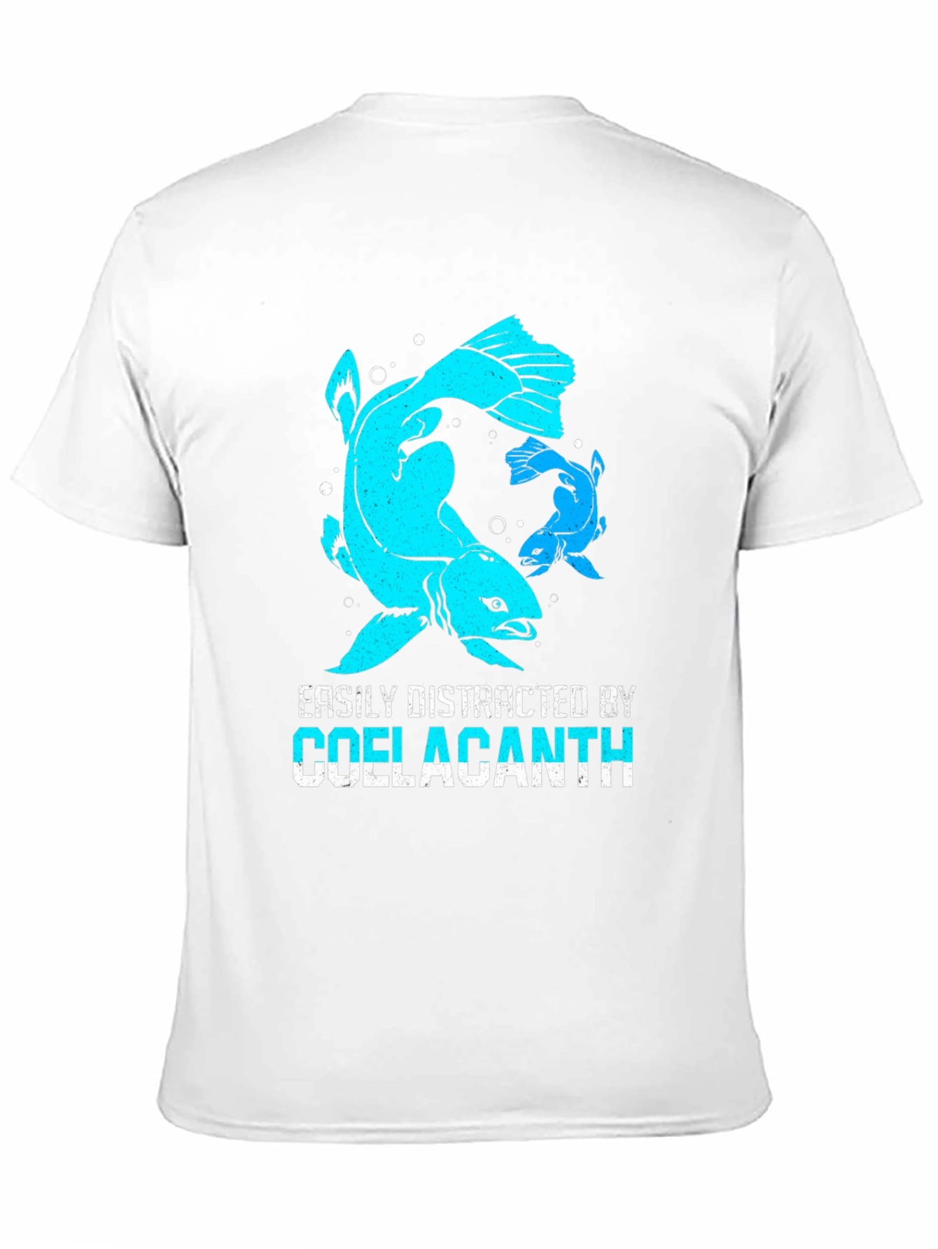 Black Coelacanth Fish Graphic T-Shirt view 11