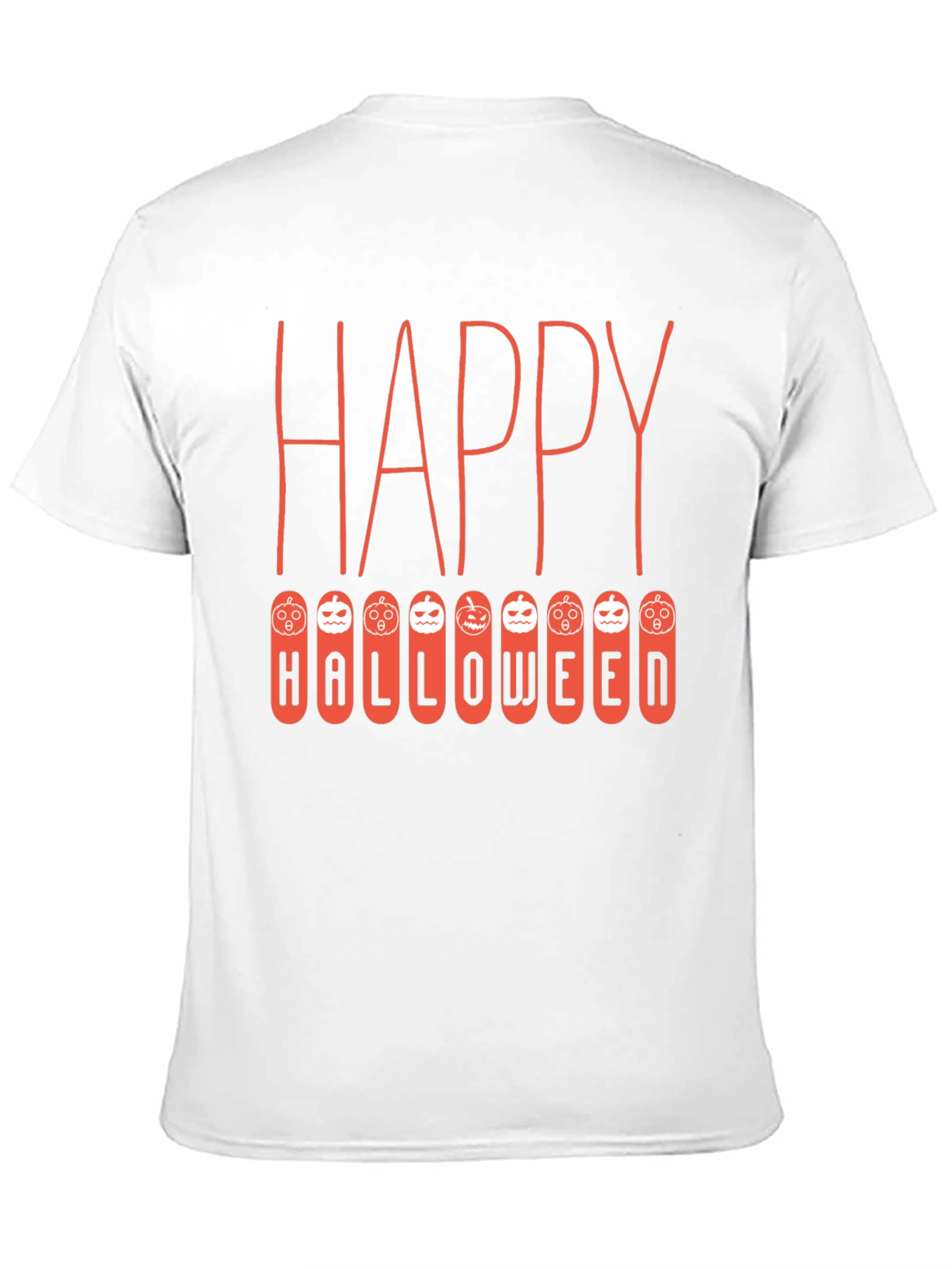 Black Happy Halloween T-Shirt, Pumpkin Design view 11