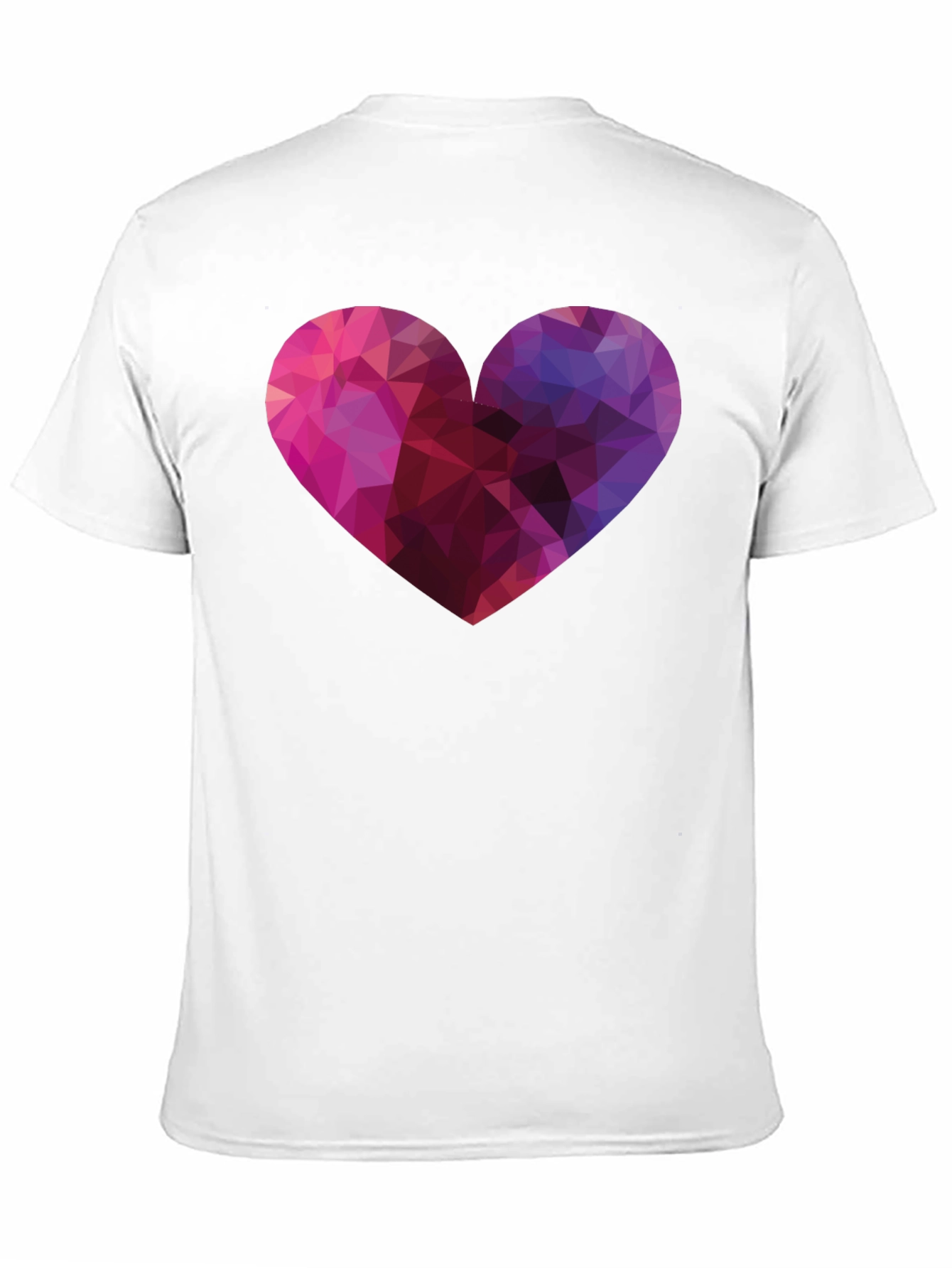 Geometric Heart Graphic Tee - Modern Style - 11