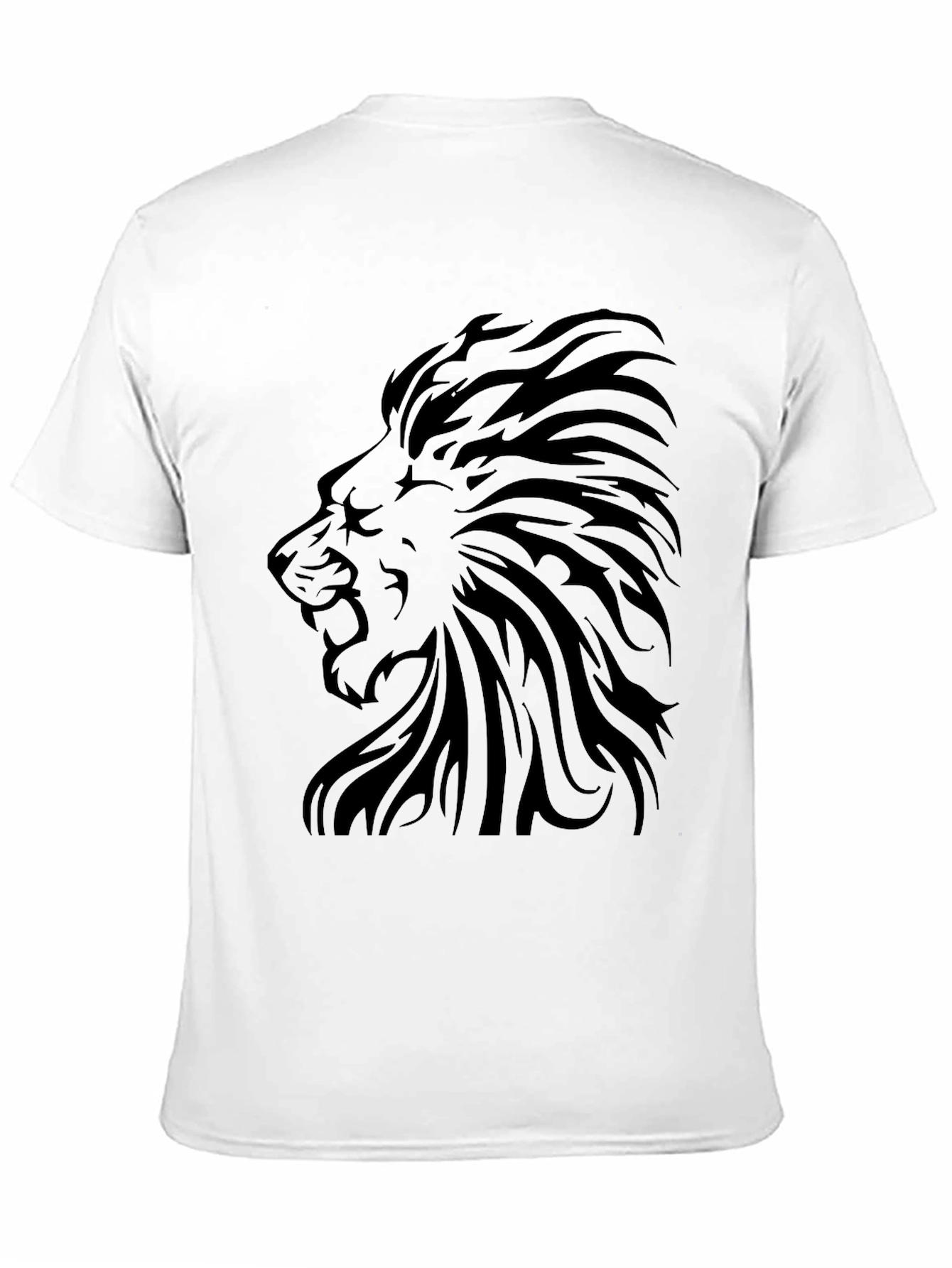 Black Lion Graphic Tee - Stylish Black T-Shirt view 11