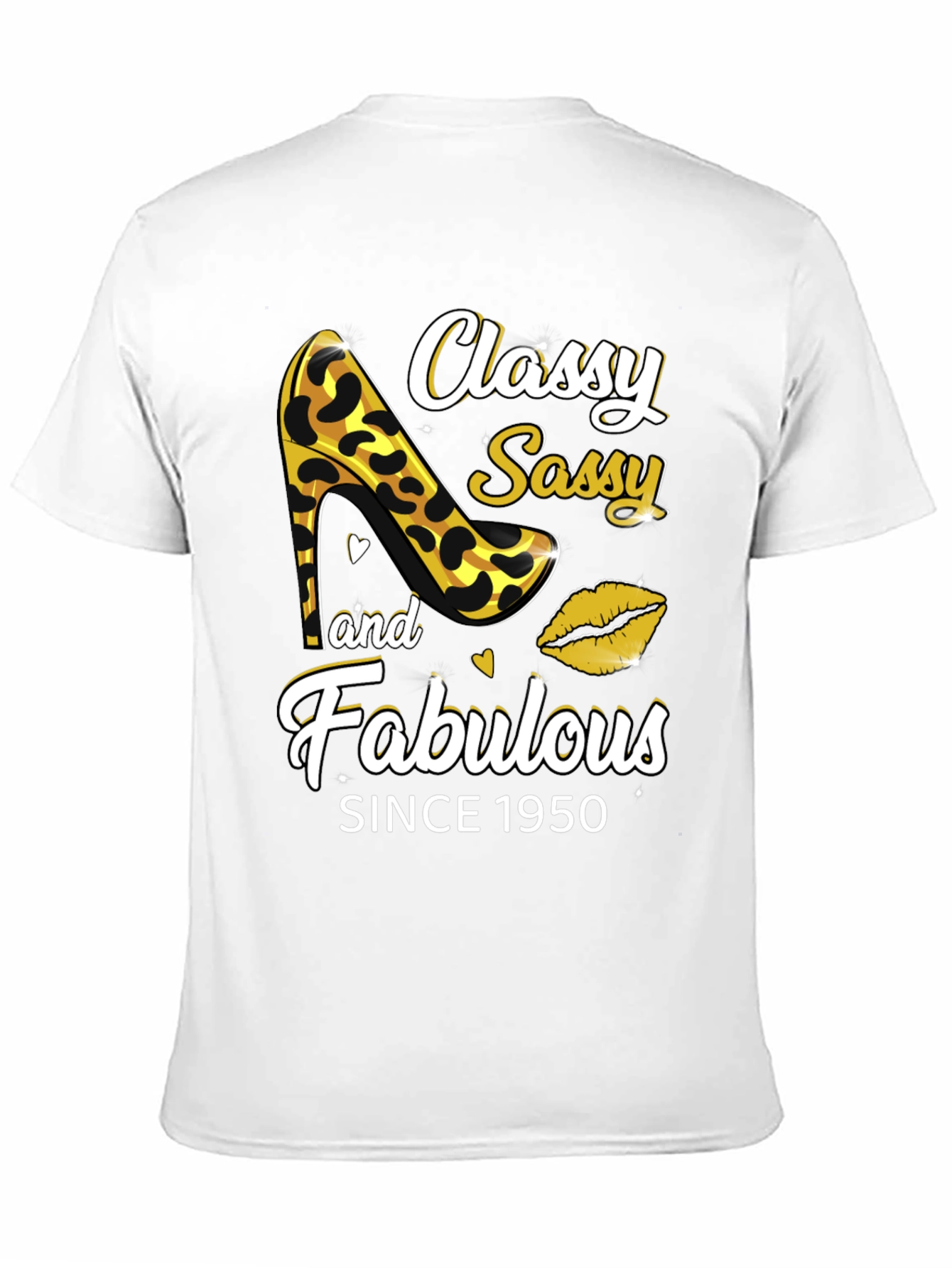 Black Classy Sassy Fabulous Since 1950 Graphic Tee view 11