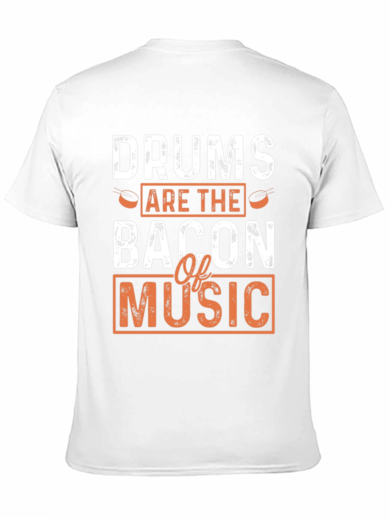 Black Drums are the Bacon of Music Black T-Shirt view 11