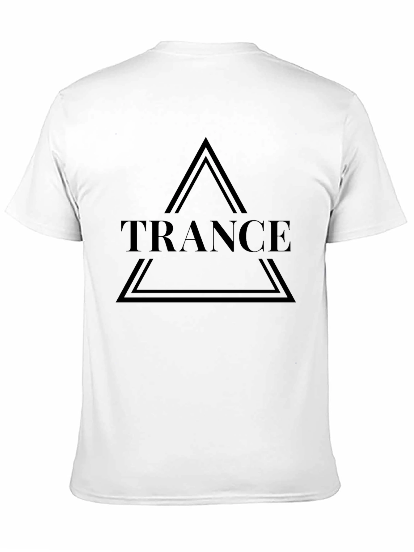 Black Trance Graphic Tee - Black Cotton Casual Wear view 11