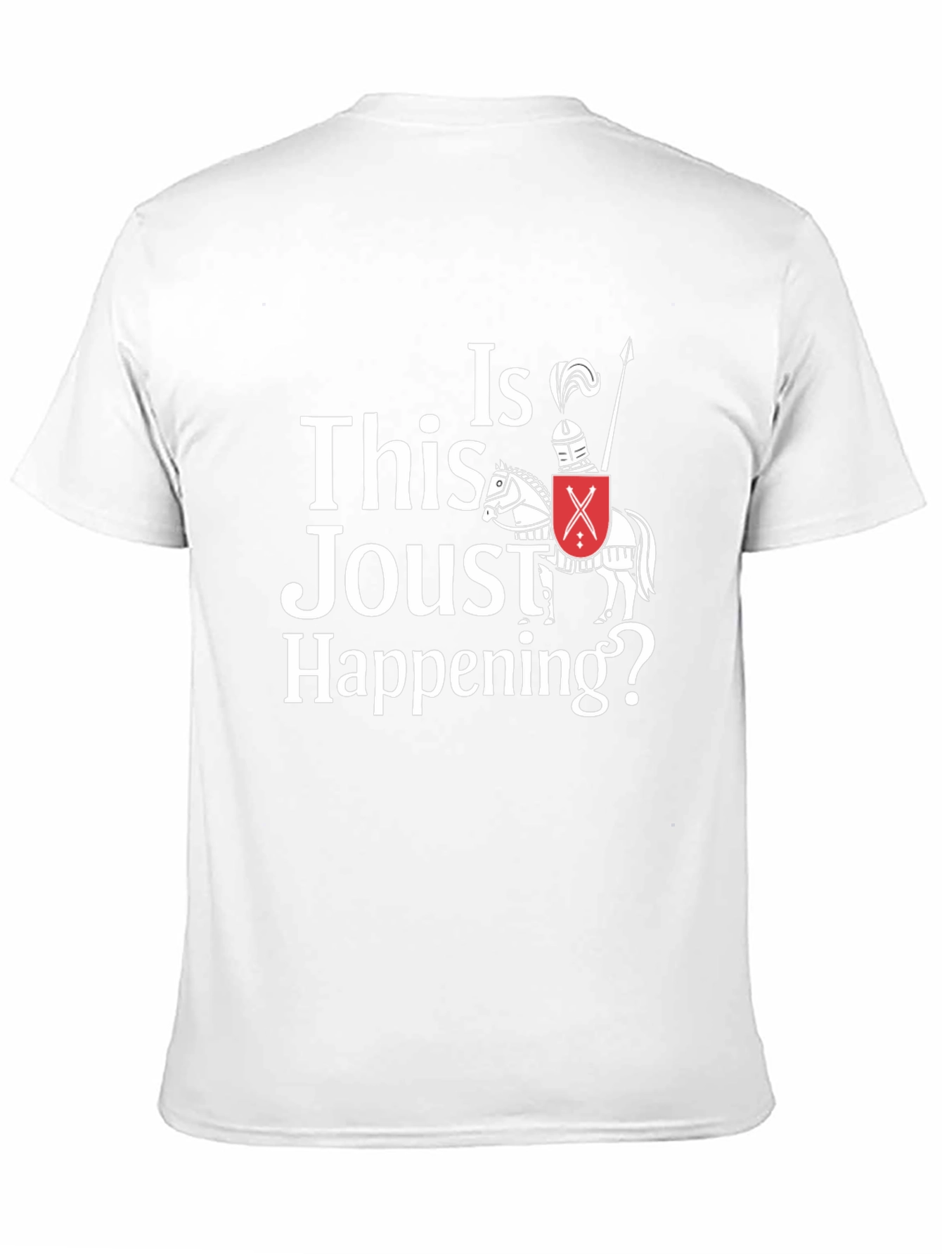 Black Funny Jousting T-Shirt - Is This Joust Happening Tee view 11