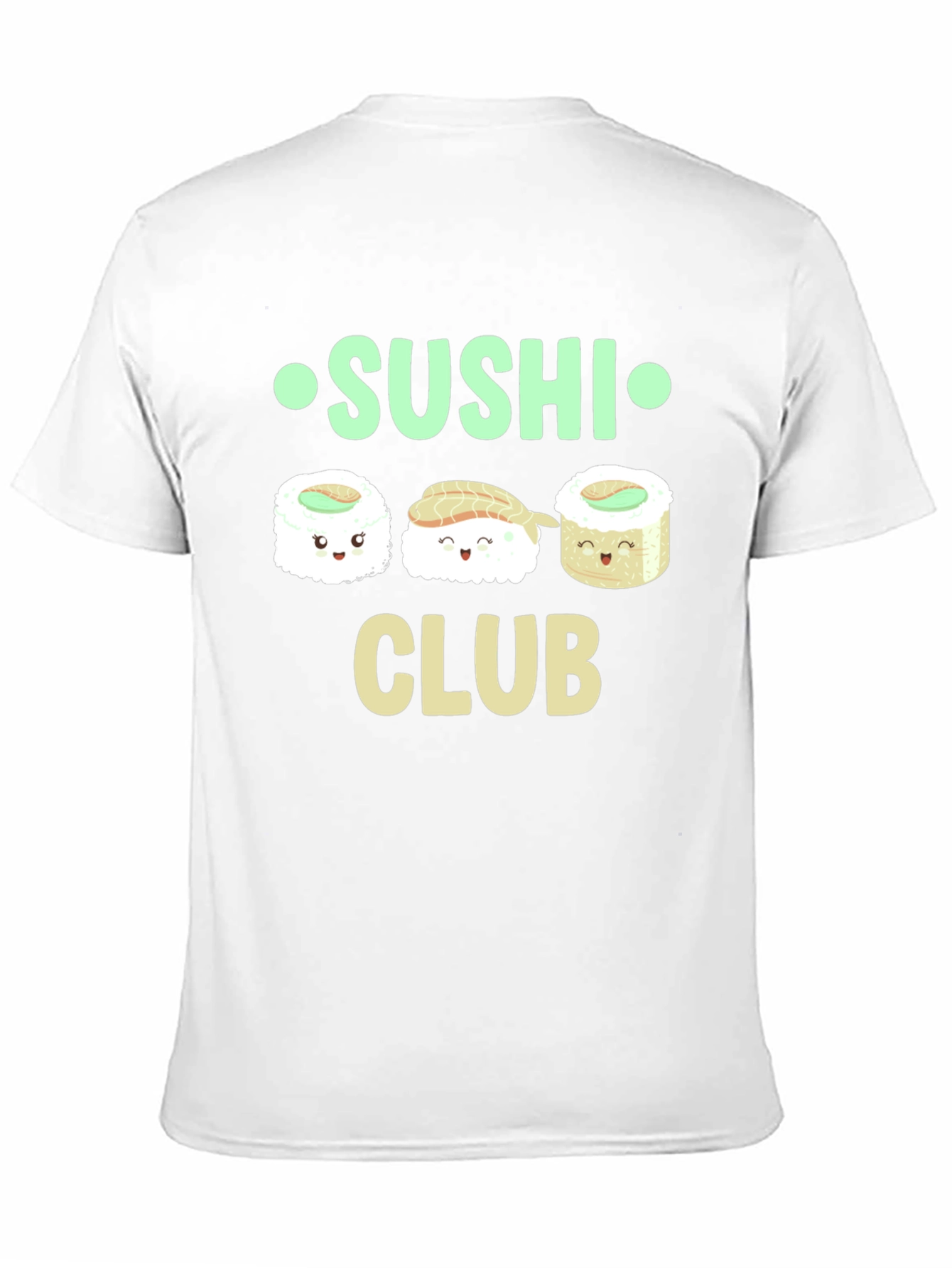 Black Sushi Club Graphic T-Shirt - Casual Cotton Tee view 11