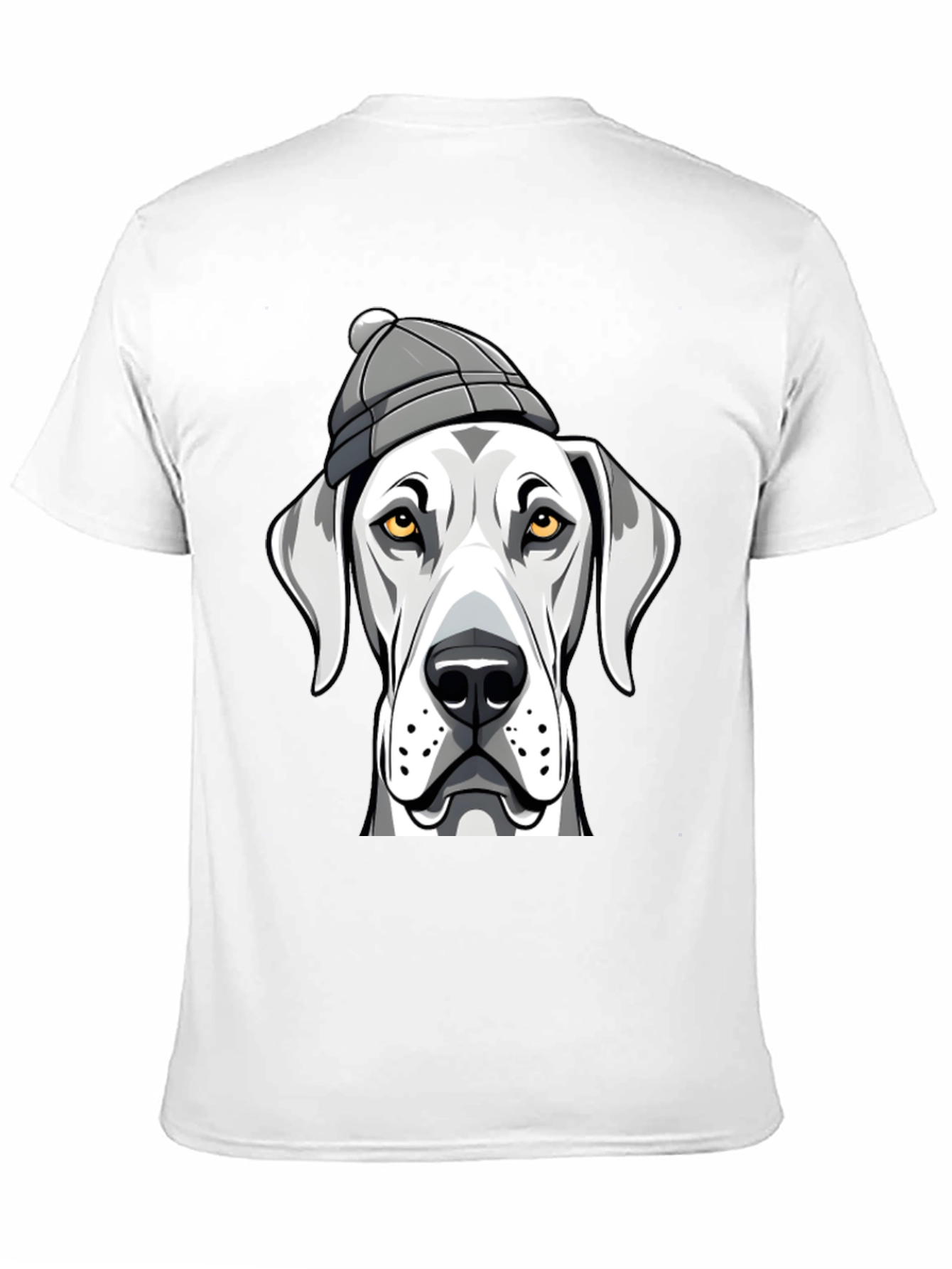 Black Dog with Beanie Graphic Tee - Trendy Pet Lover Shirt view 11