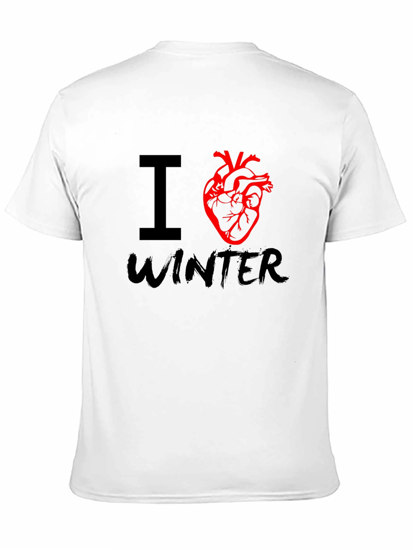 Black I Heart Winter Graphic Tee - Black view 11