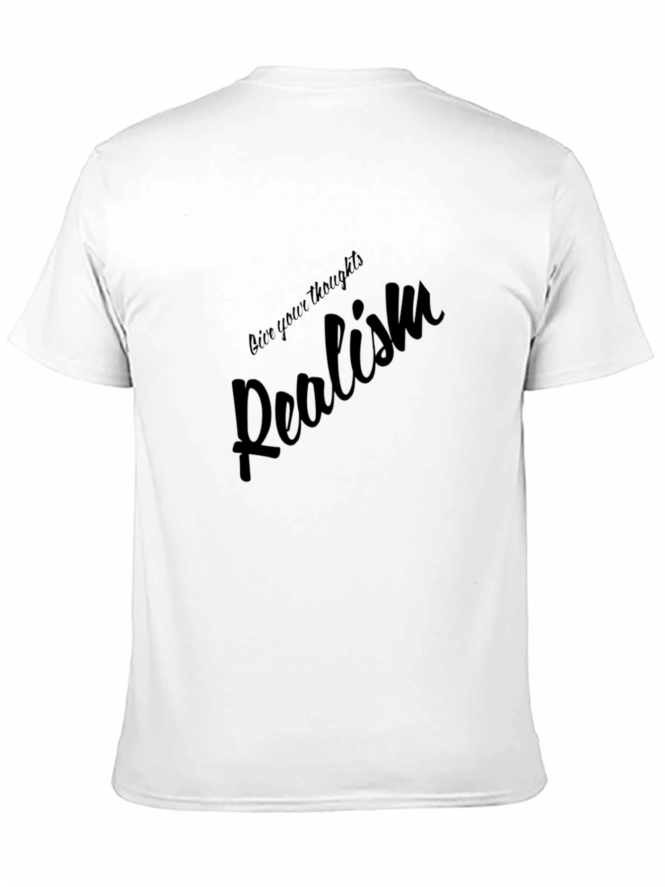 Black Realism Graphic Tee - Black Cotton Casual view 11