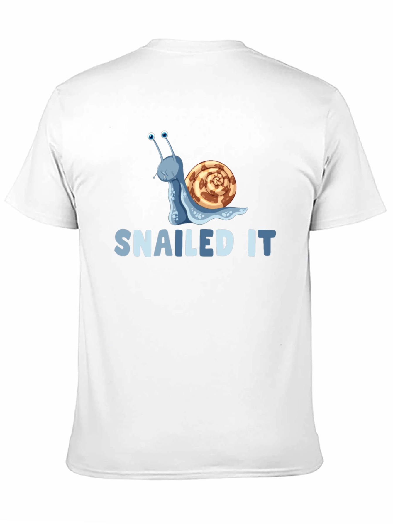 Black Snailed It! Graphic T-Shirt - Fun Snail Pun view 11