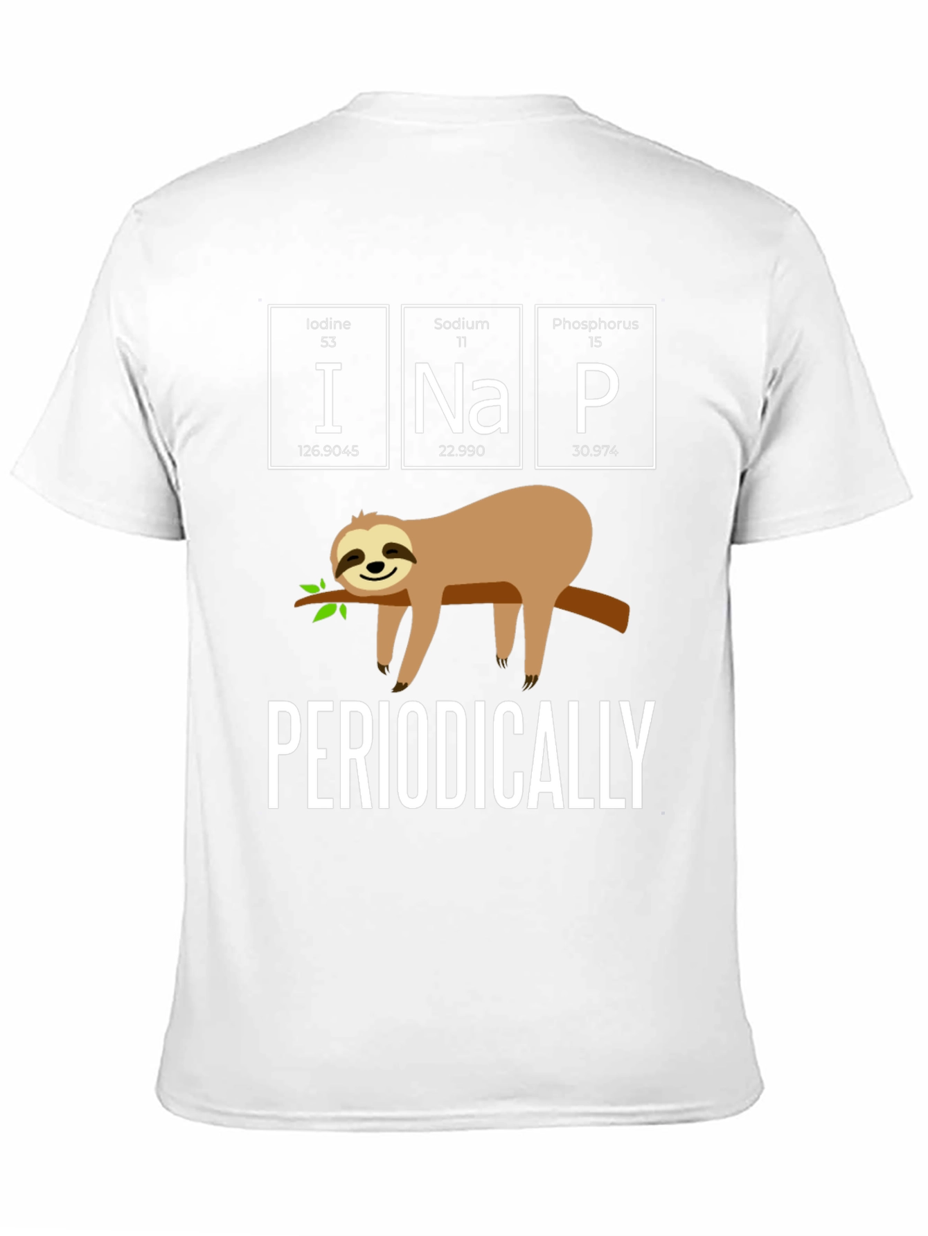 Black INaP Periodically Sloth Black T-Shirt view 11