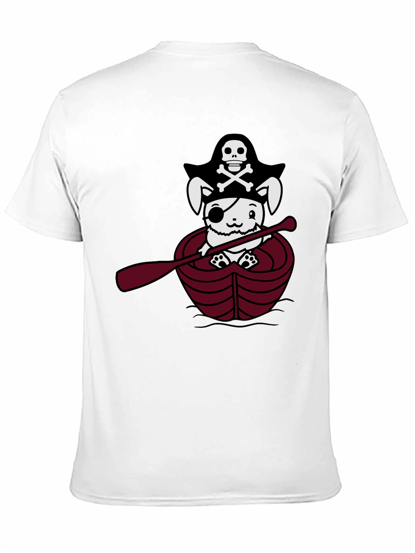 Black Pirate Bunny T-Shirt - Cute Nautical Tee view 11