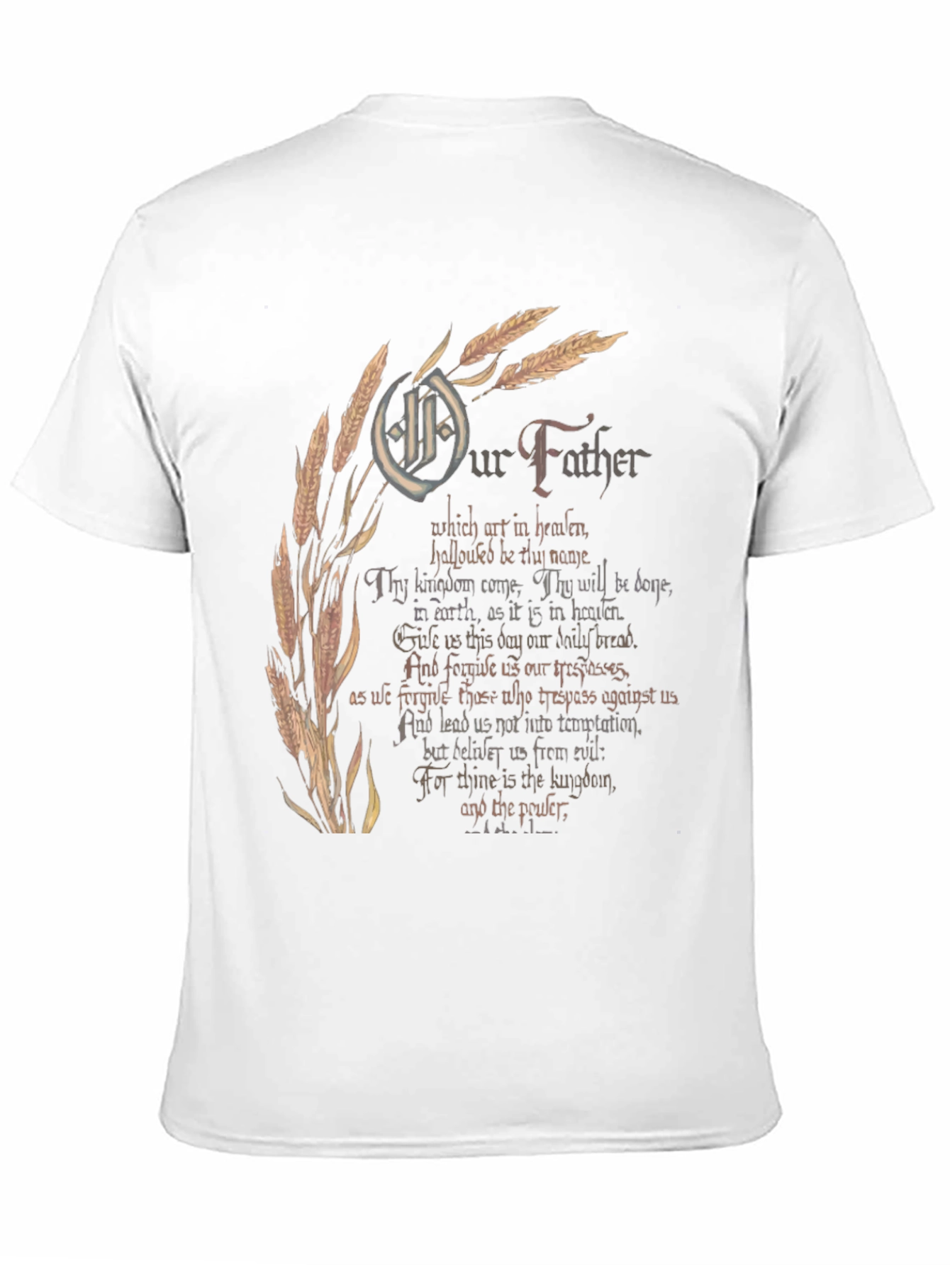 Black Our Father Graphic Print Black T-Shirt view 11