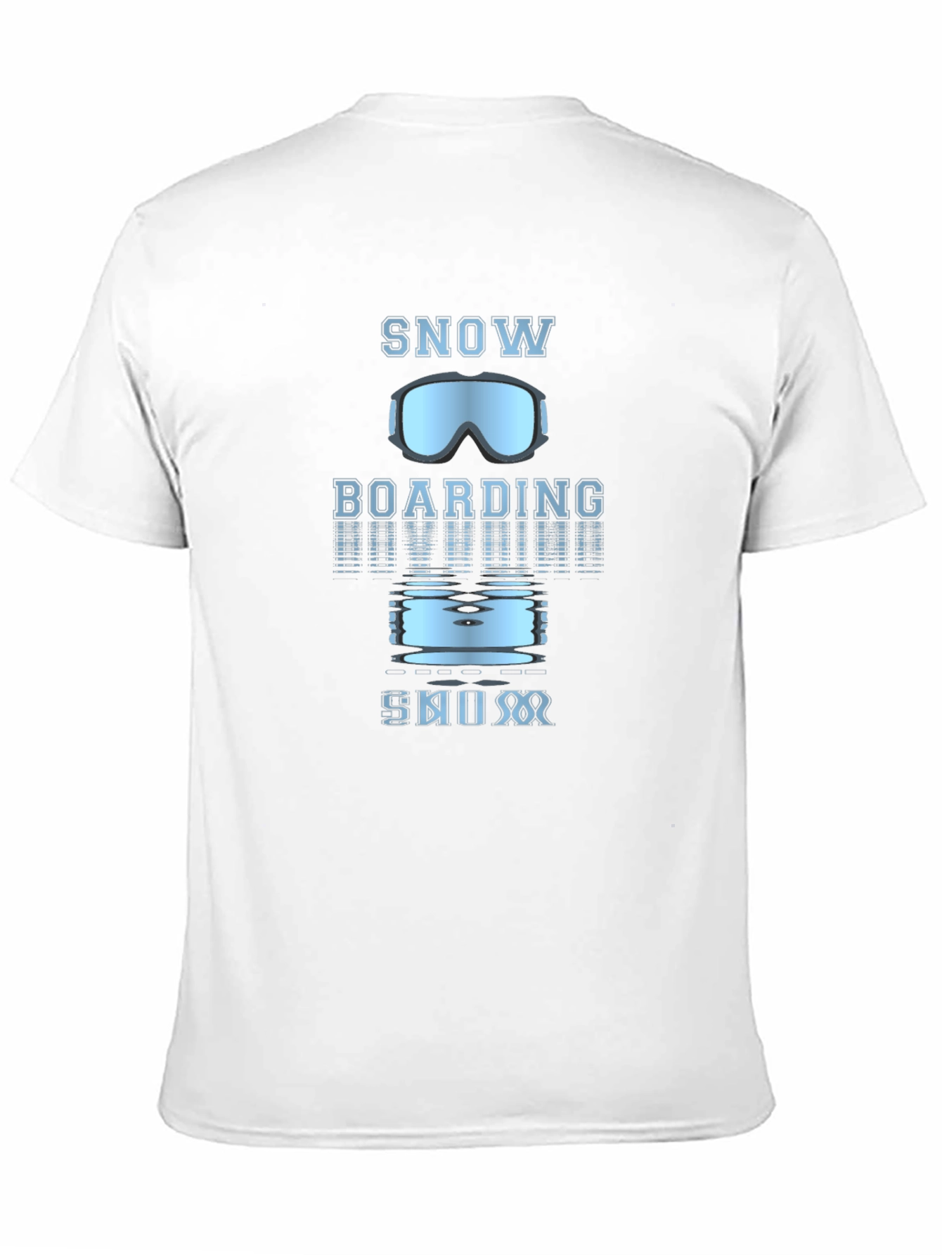 Black Snowboarding Graphic Tee - Black Cotton view 11