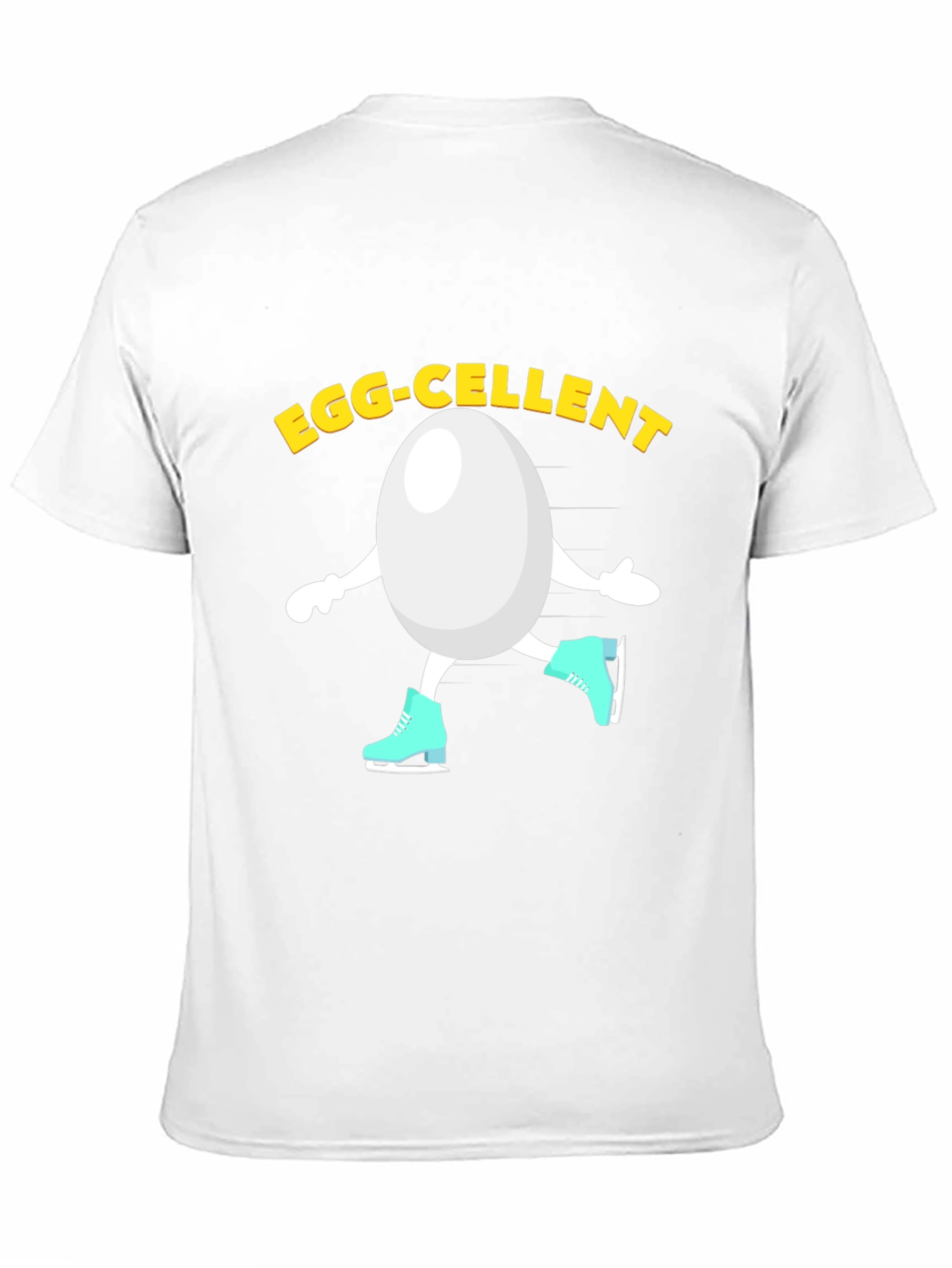 Egg-cellent Skating Egg Humor Graphic Tee - 11