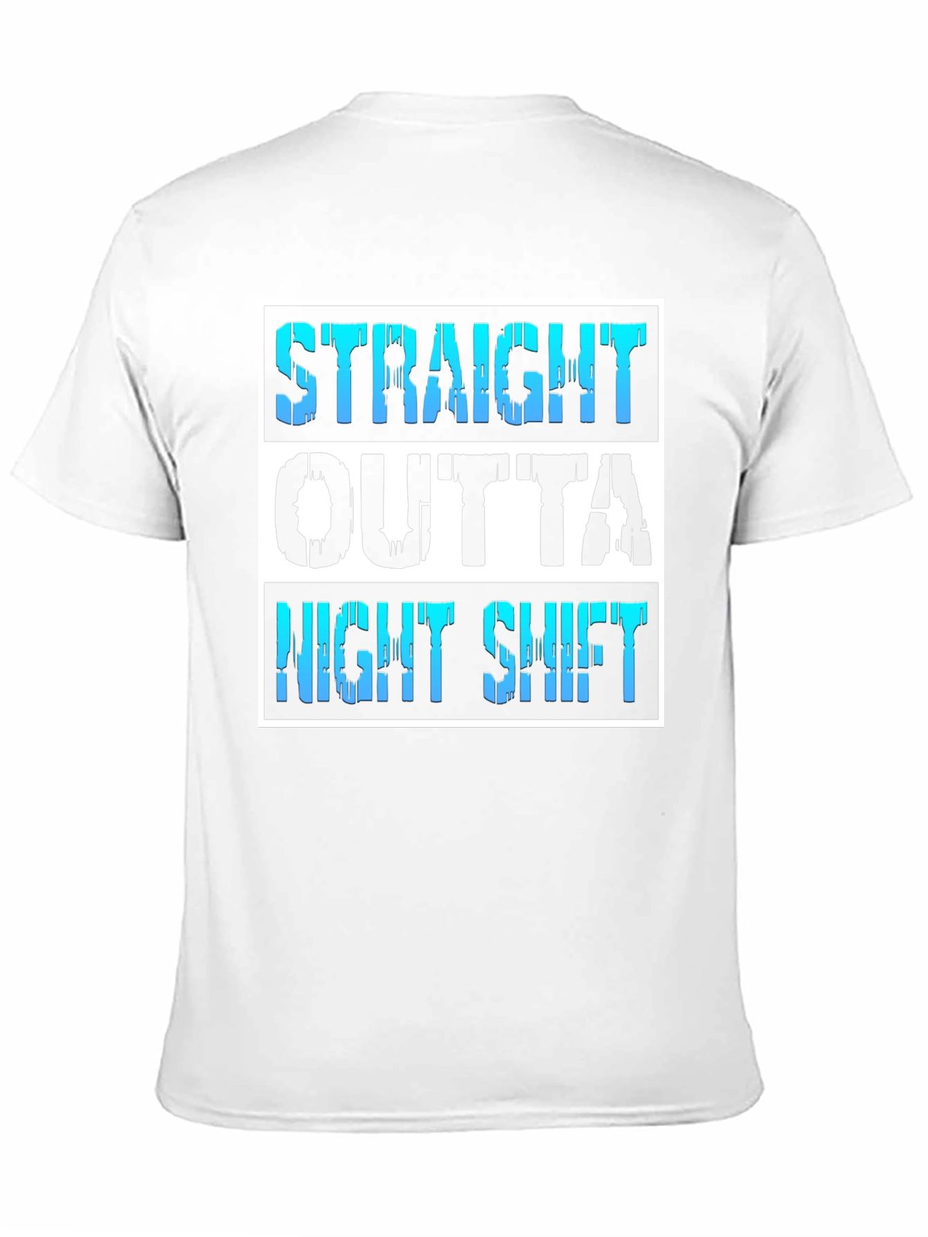 Black Straight Outta Night Shift Tee view 11