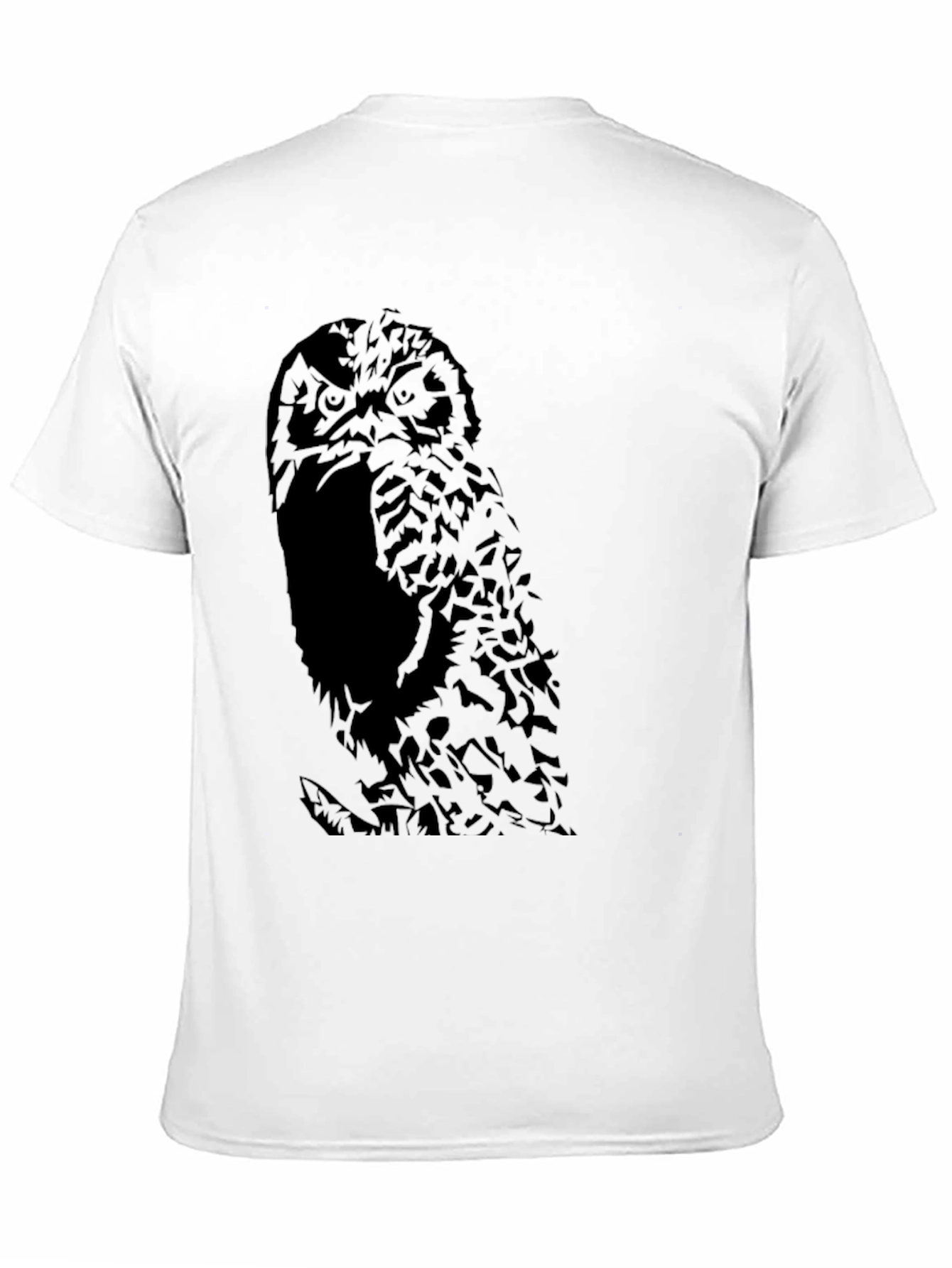Black Owl Graphic Black T-Shirt view 11