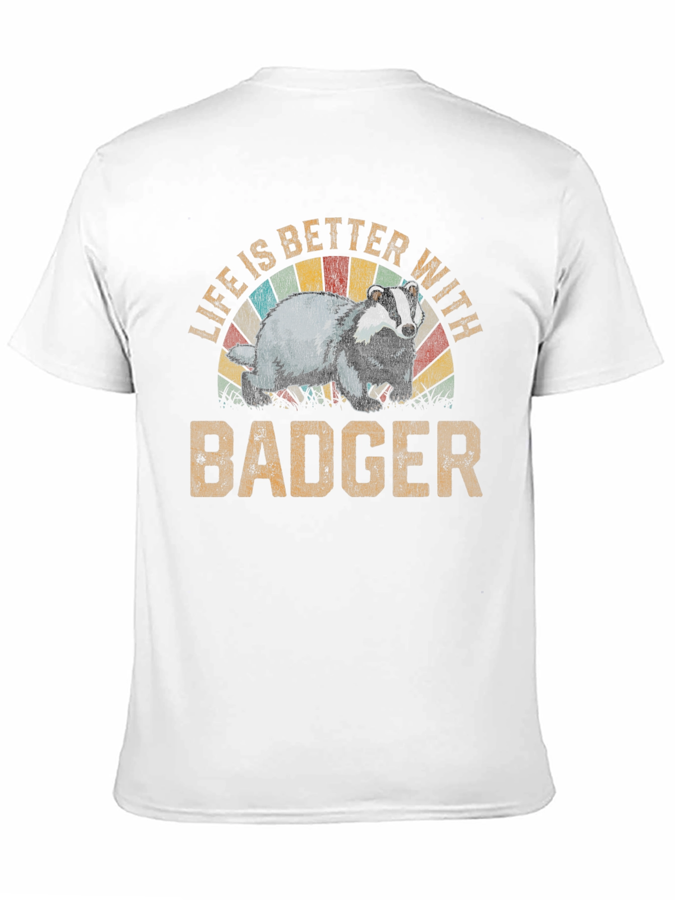 Black Life is Better with Badger T-Shirt view 11