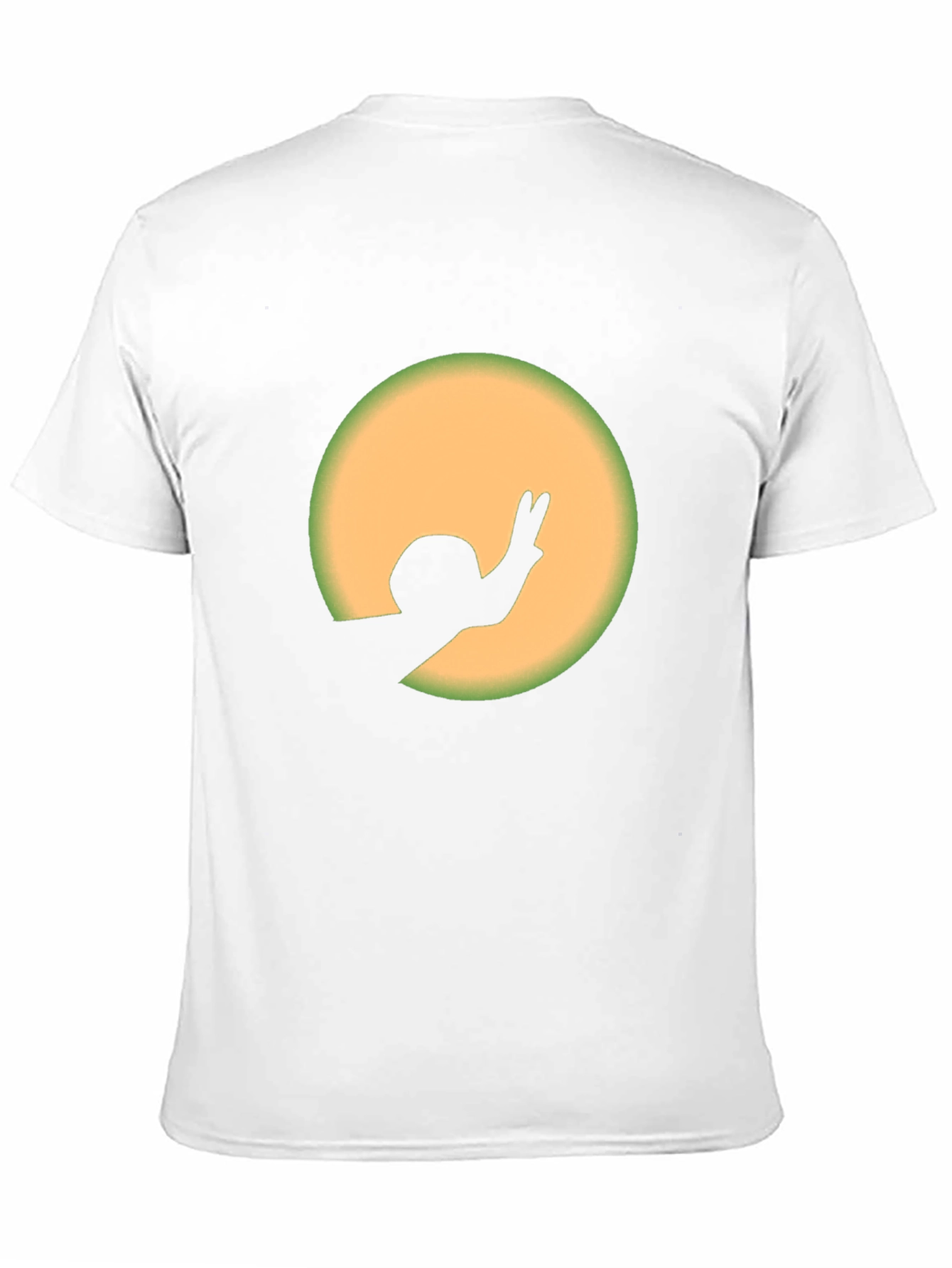 Black Silhouette Hand Peace Sign T-Shirt view 11