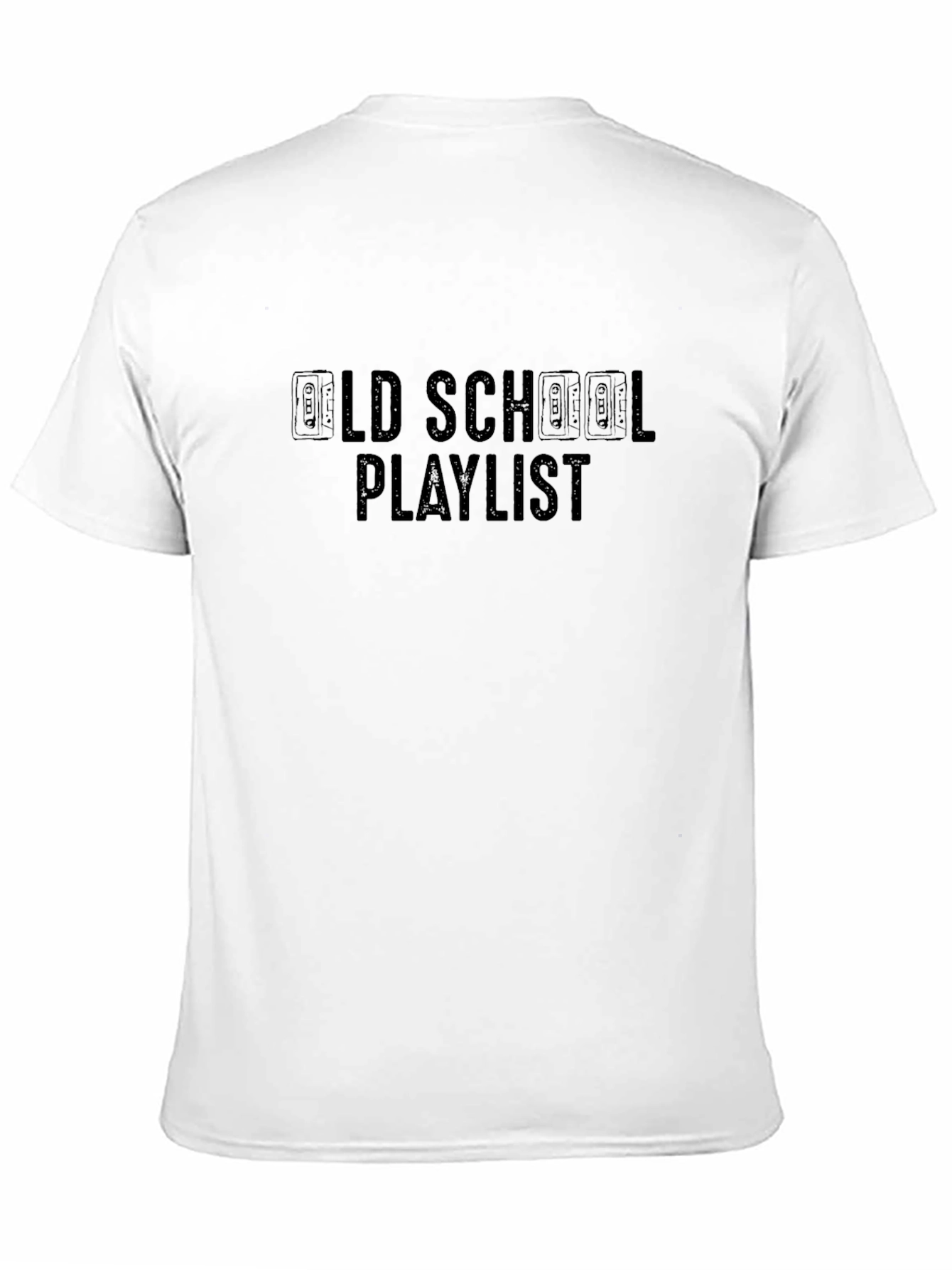 Old School Playlist Cassette Tape Graphic T-Shirt - 11