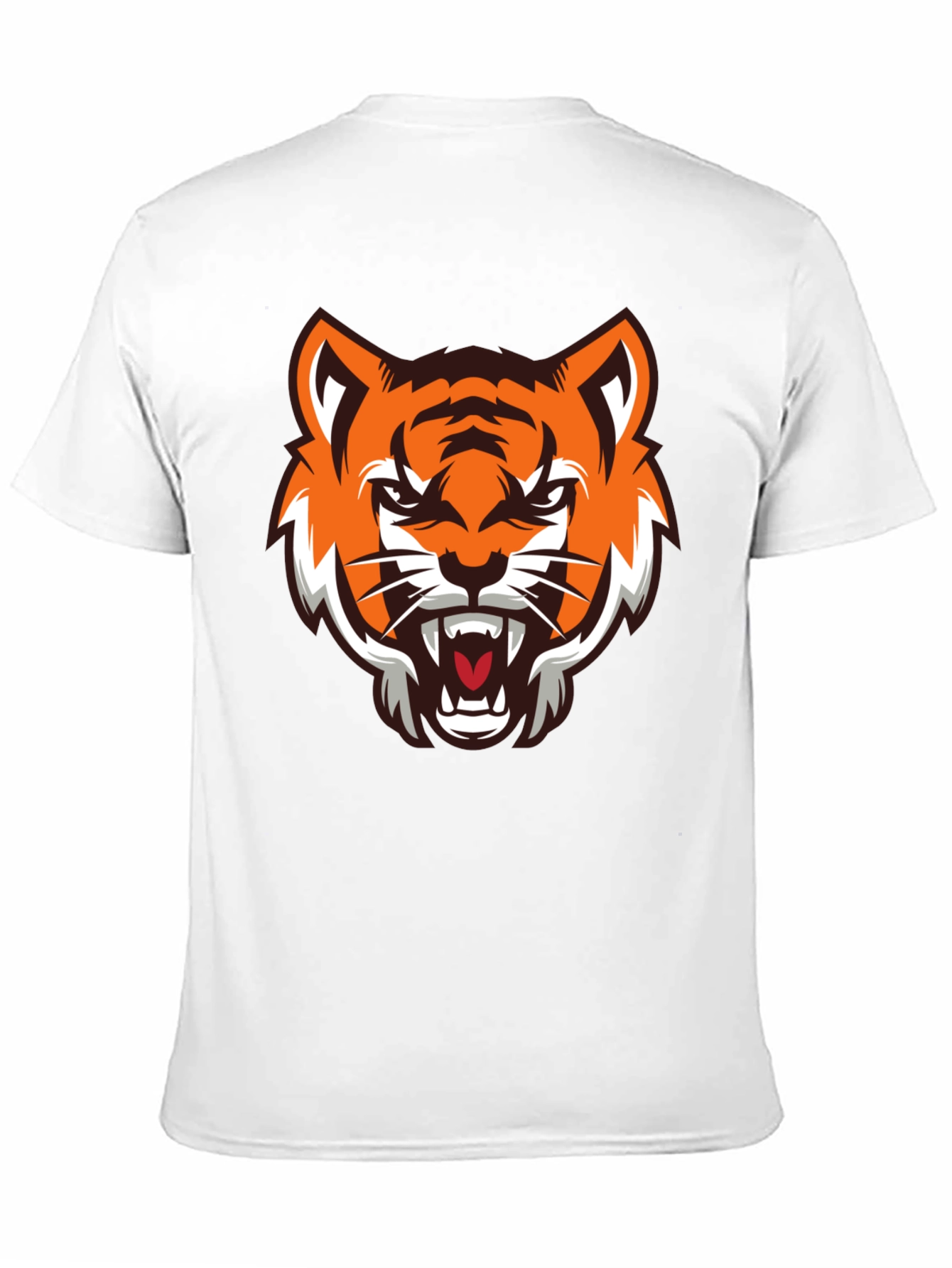 Black Tiger Graphic Black T-Shirt view 11