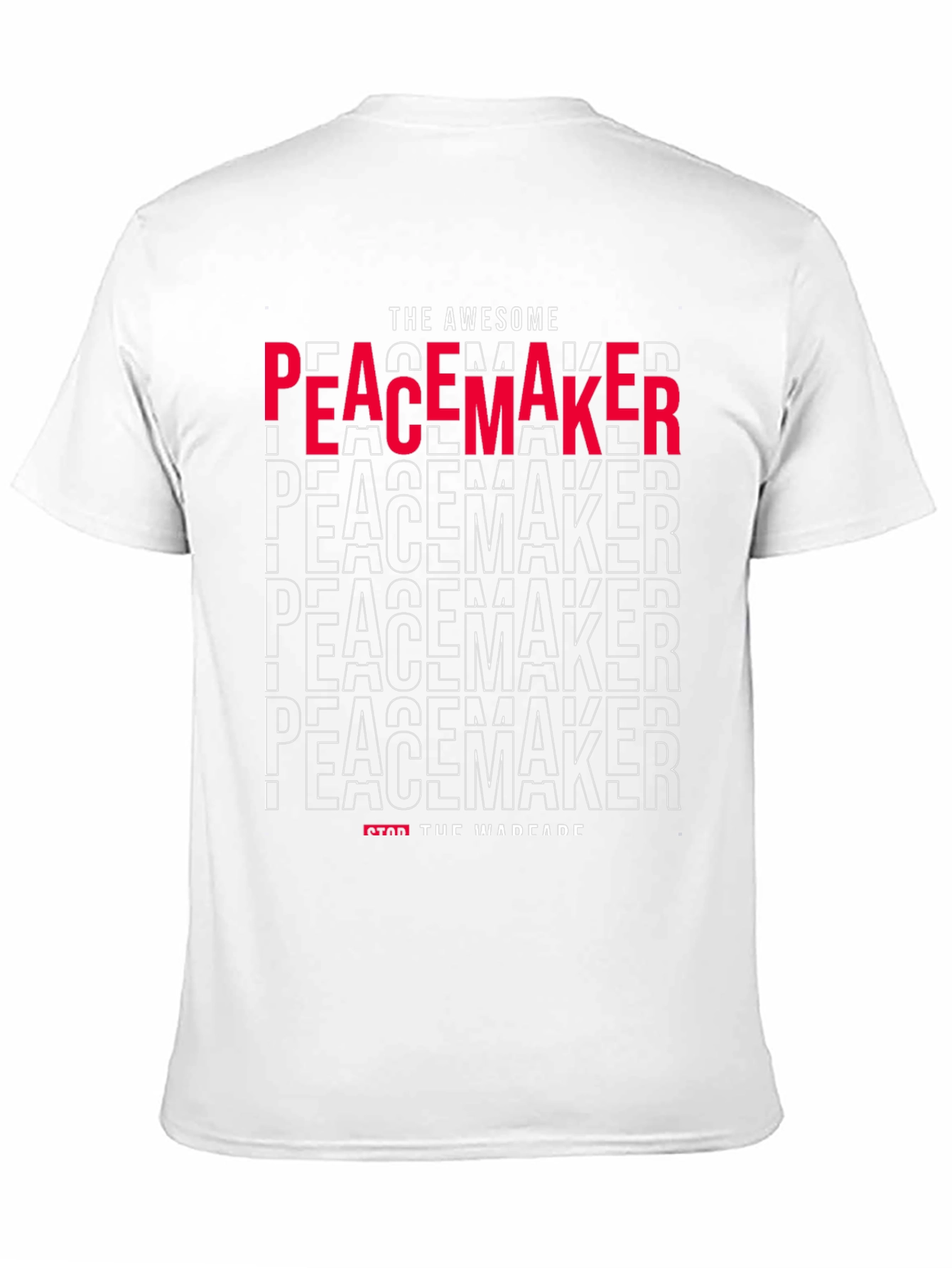 Black Awesome Peacemaker Graphic Tee - Stop the Warfare view 11