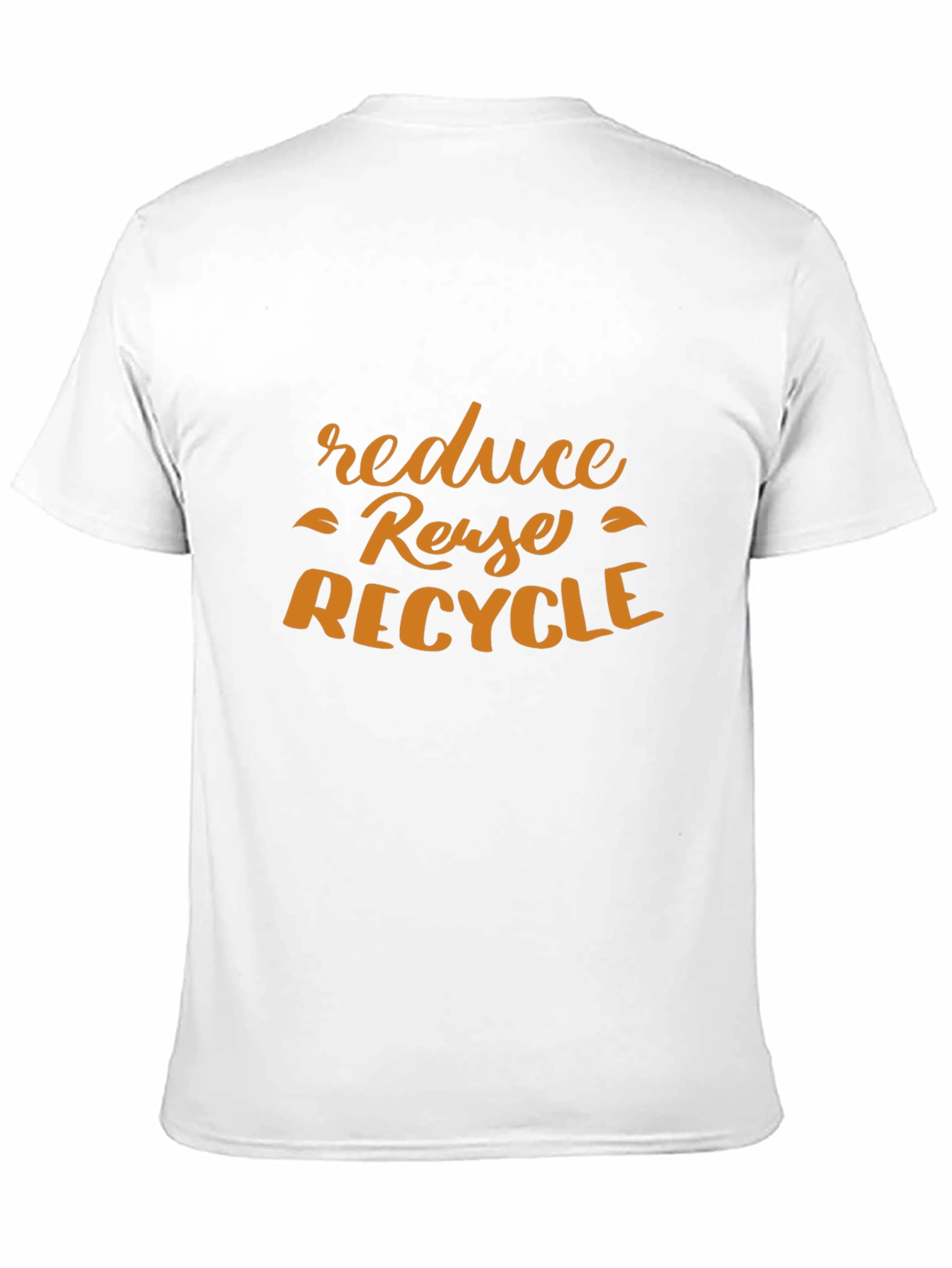 Black Reduce Reuse Recycle T-Shirt - Eco-Friendly Tee view 11