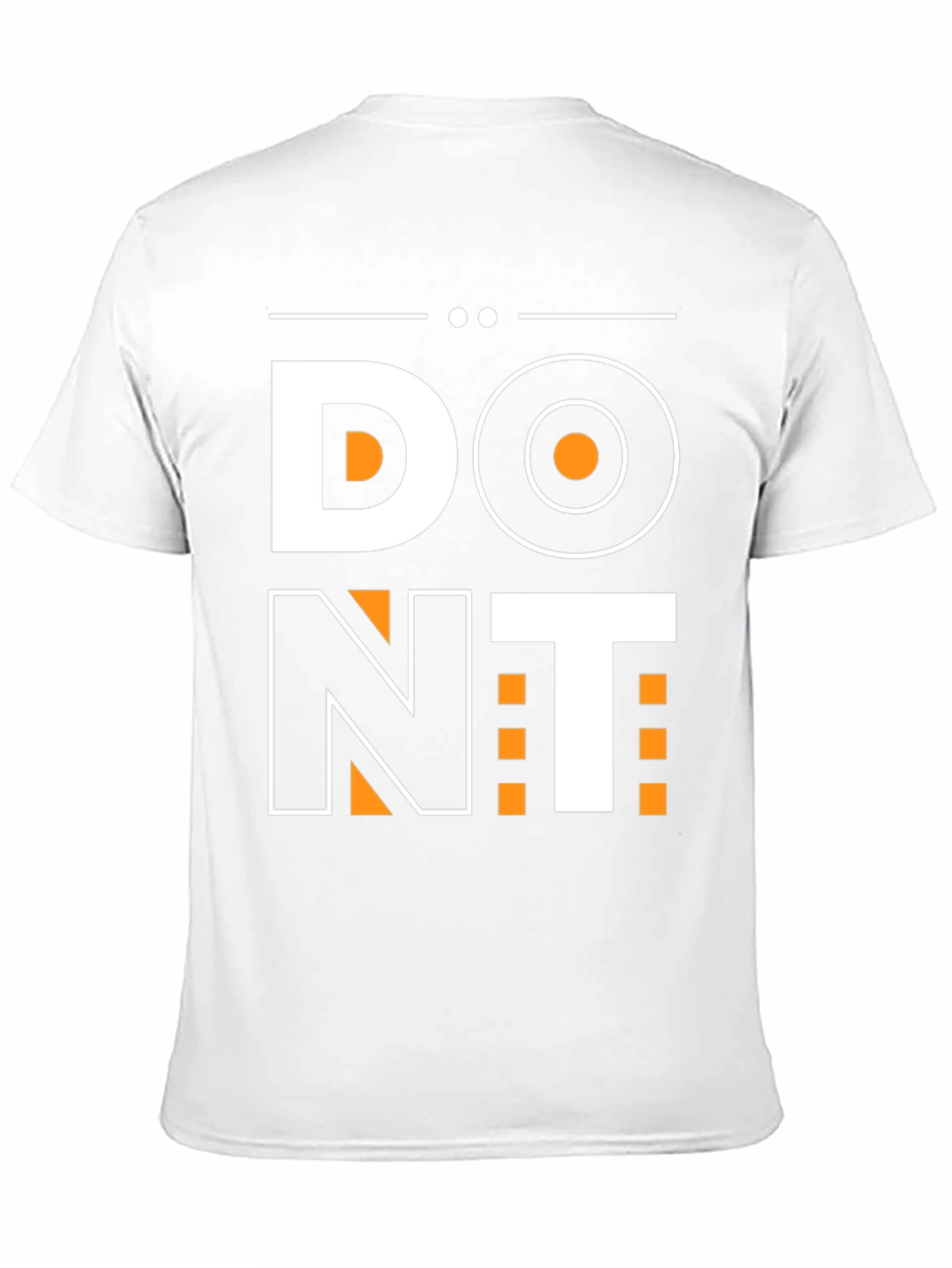 Black Bold "DO NT" Graphic Tee - Statement Shirt view 11