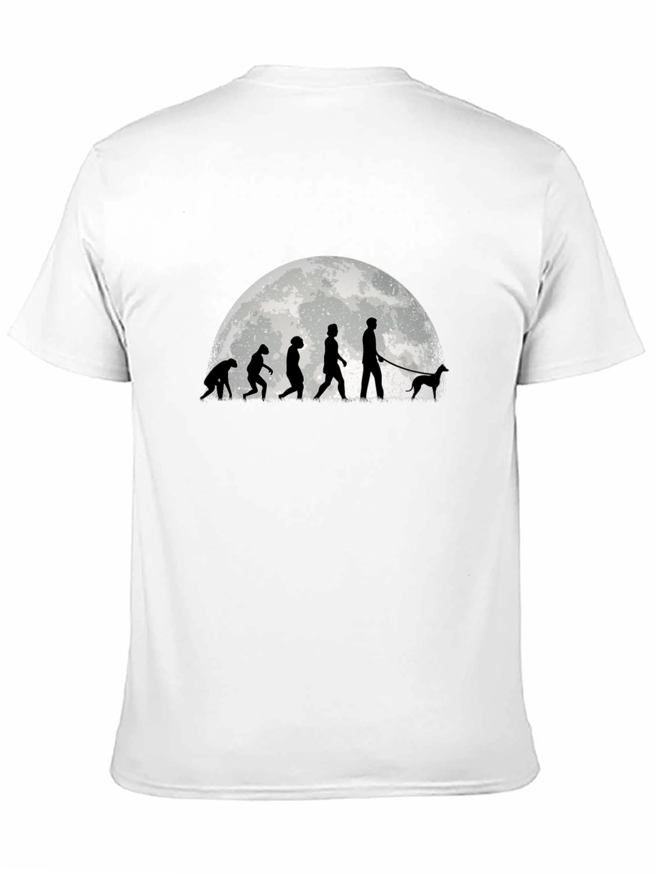 Black Evolution of Dog Walker T-Shirt view 11