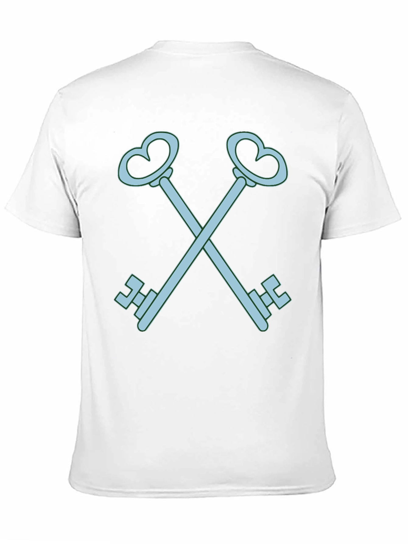 Black Heart Key Graphic Tee - Black Cotton view 11