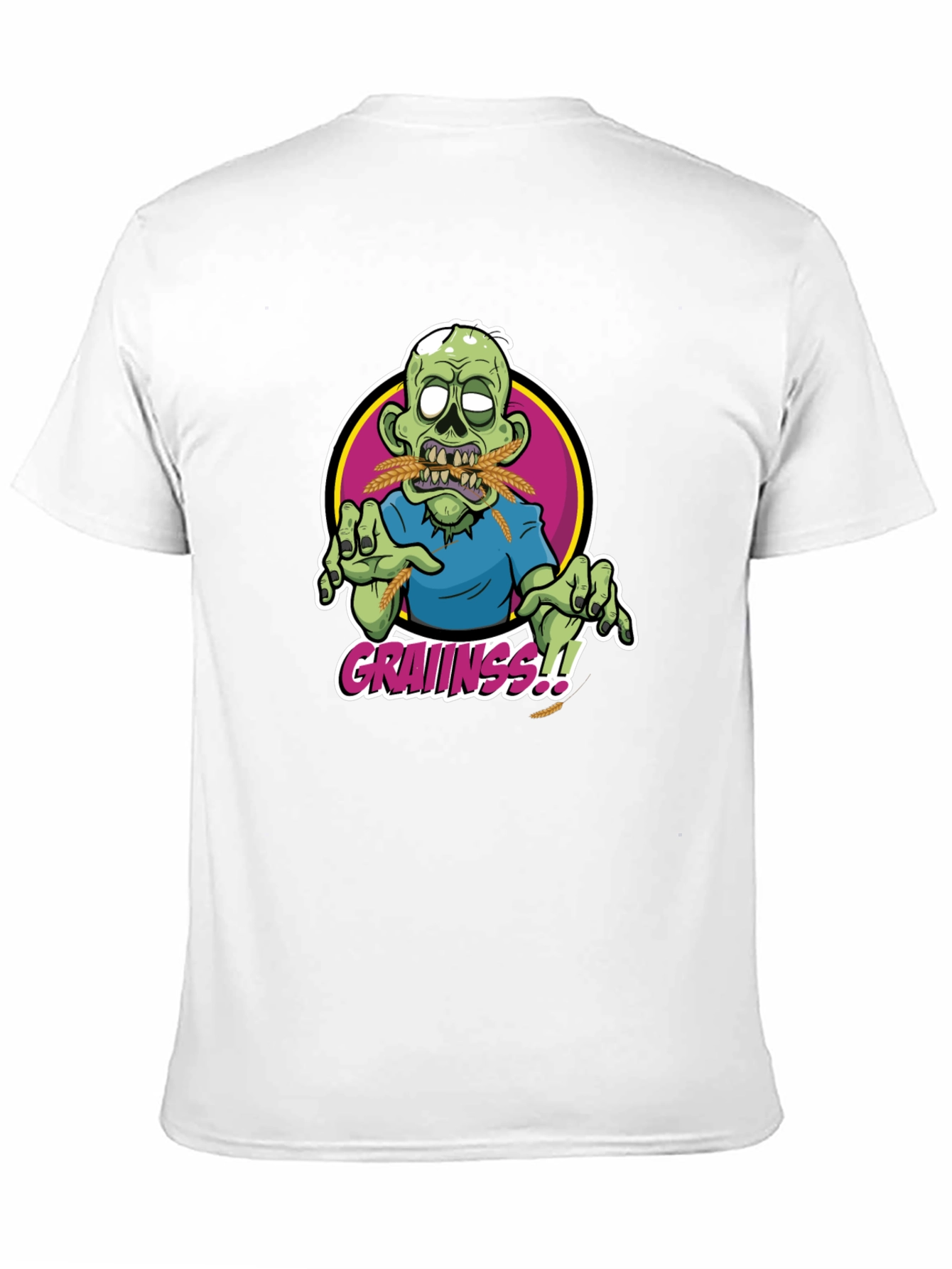 Black Zombie "Grainss!!" Graphic T-Shirt view 11