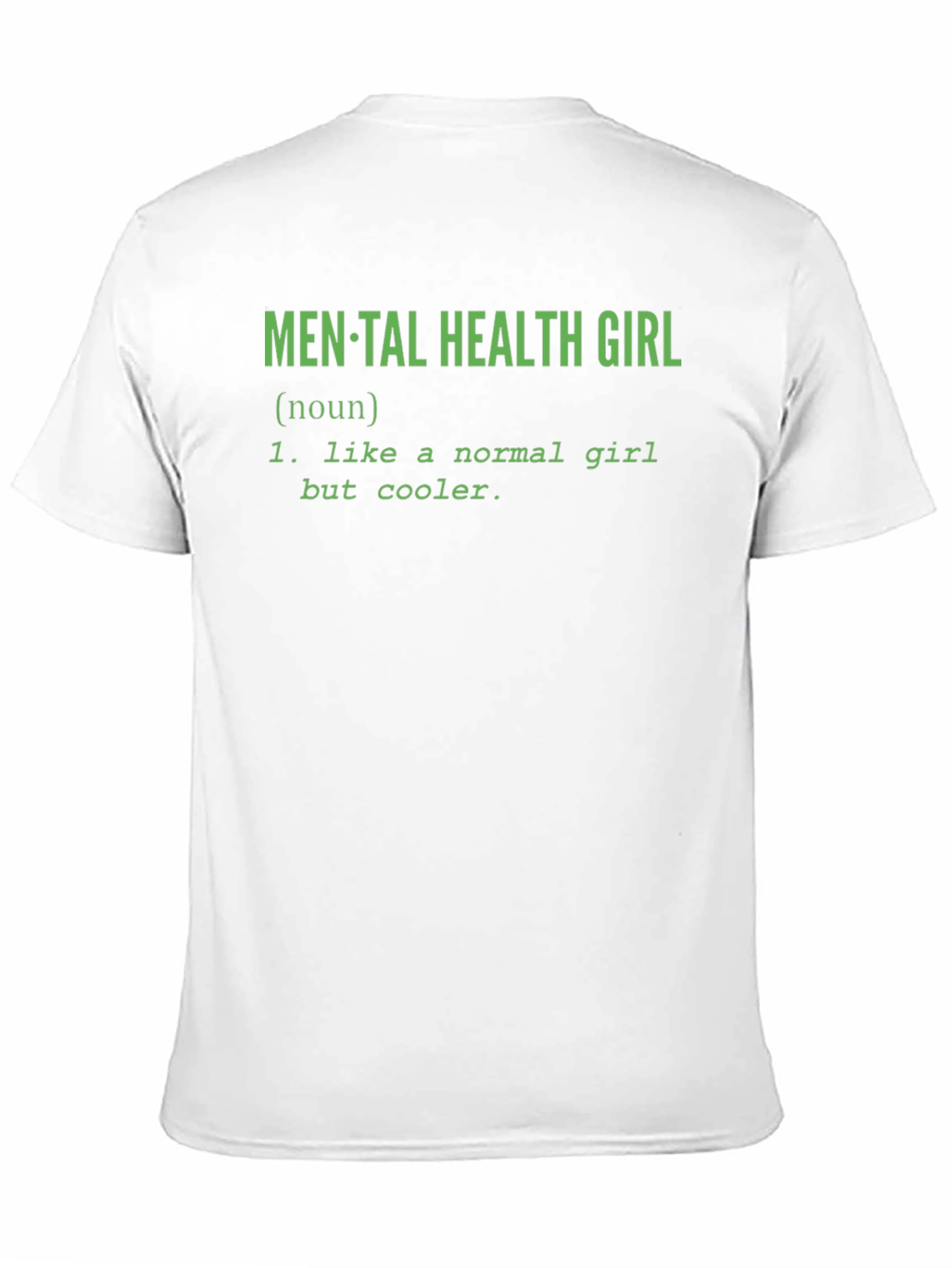Black Mental Health Girl T-Shirt - Cool Definition view 11