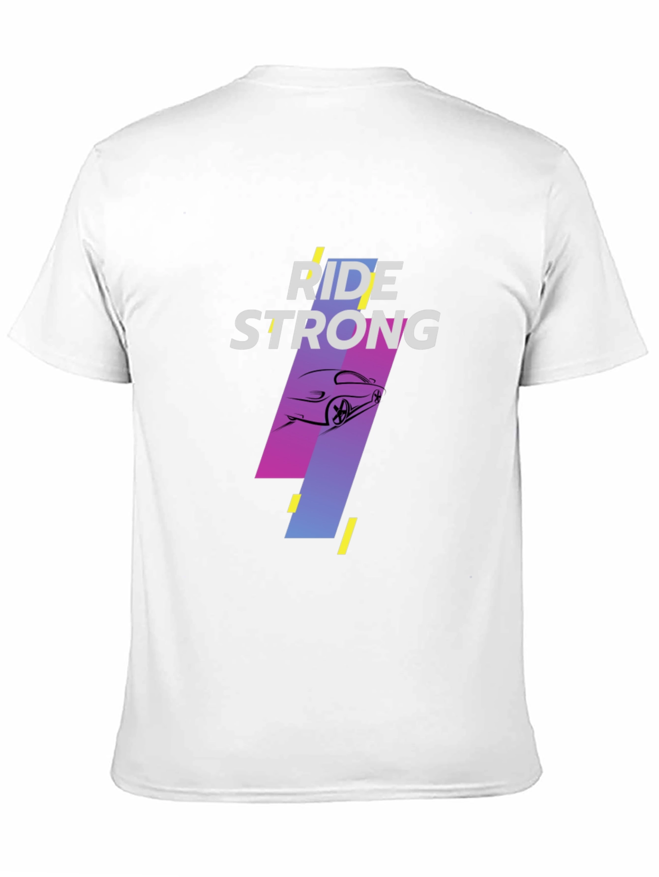Black Ride Strong Black Graphic Tee view 11