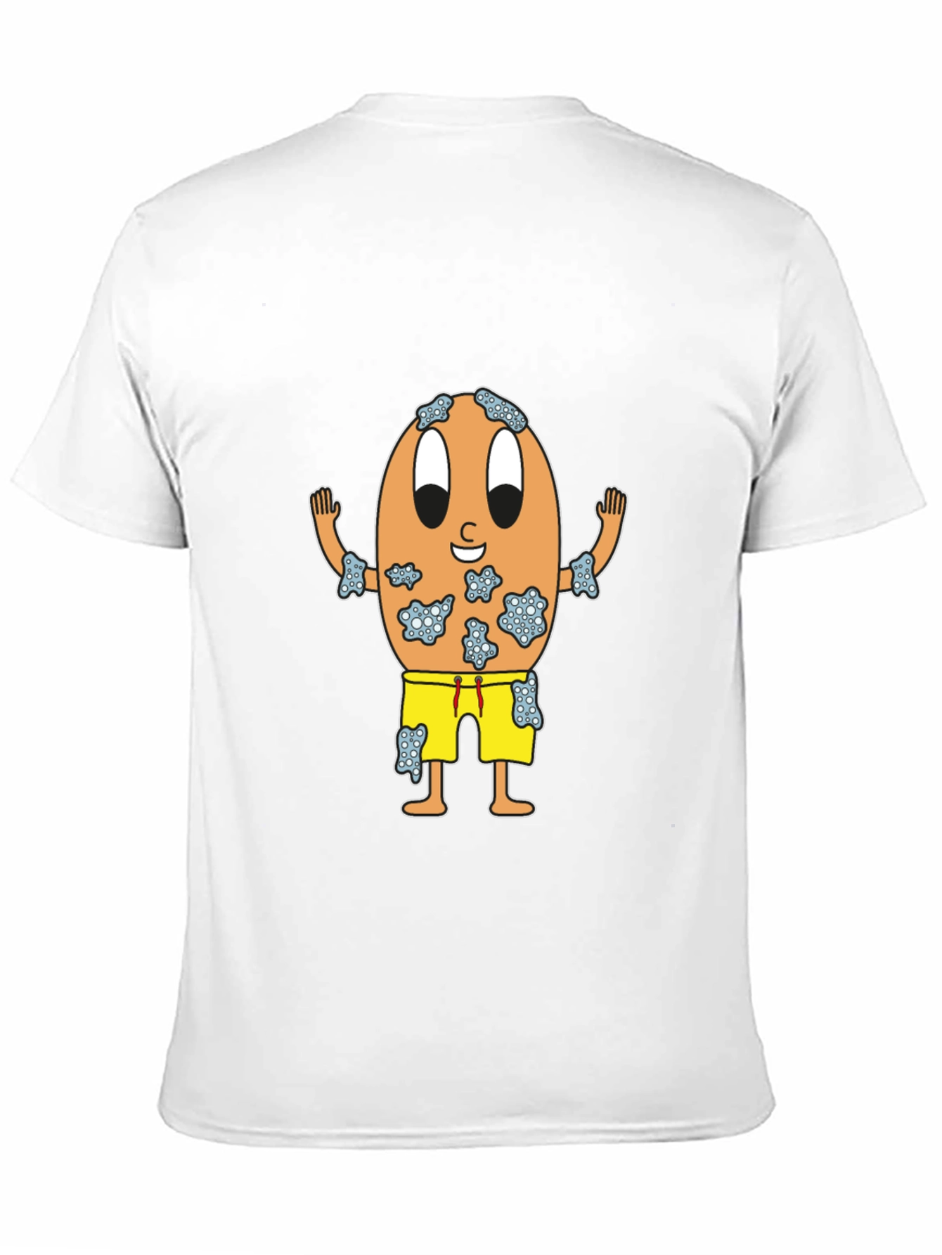 Black Funny Egg Cartoon Black T-Shirt view 11