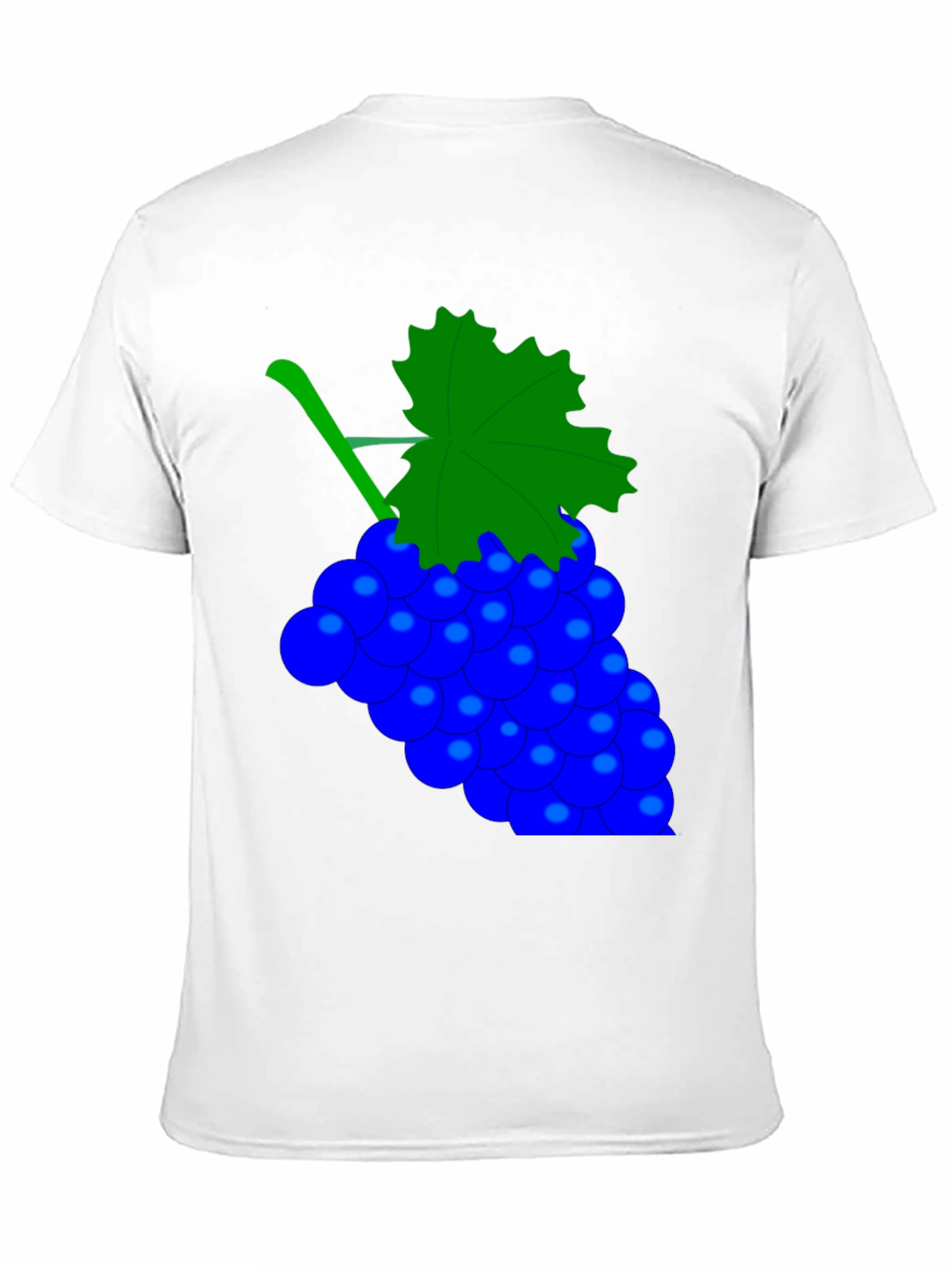 Black Novelty Grape Design Black T-Shirt view 11