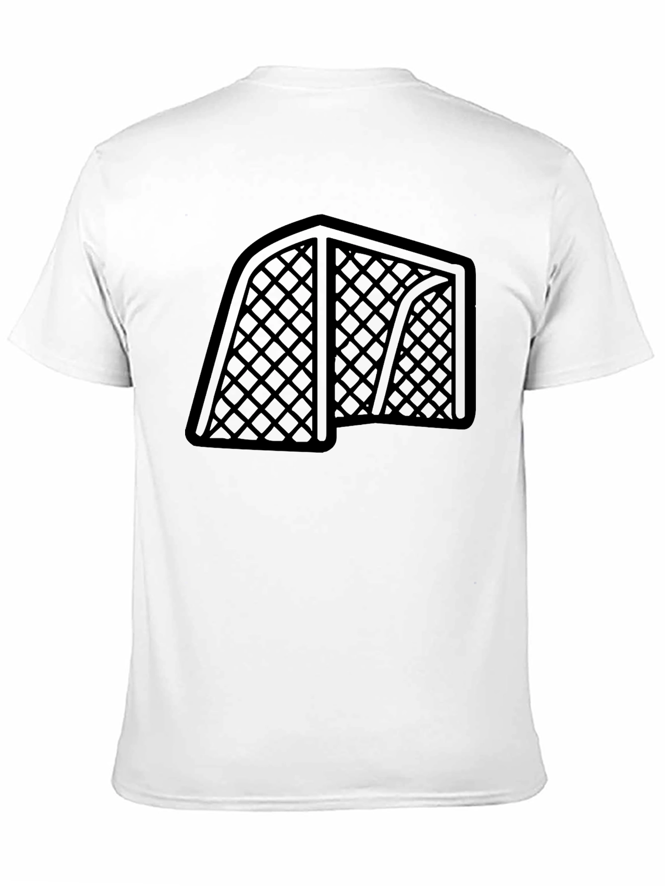Black Hockey Goal Graphic Tee - Black Cotton view 11