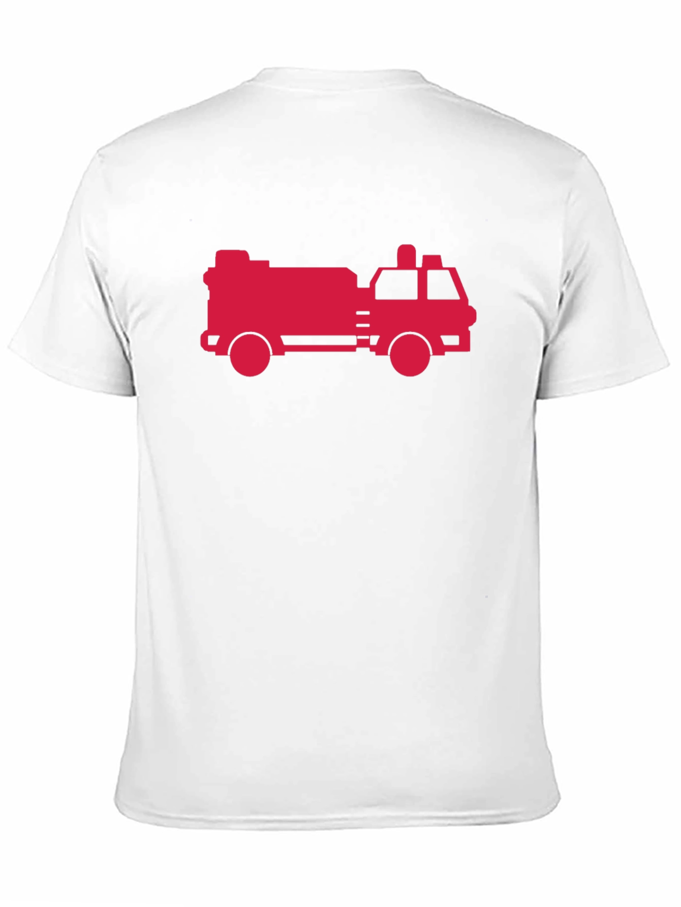 Black Firetruck Graphic Tee - Black Cotton T-Shirt view 11