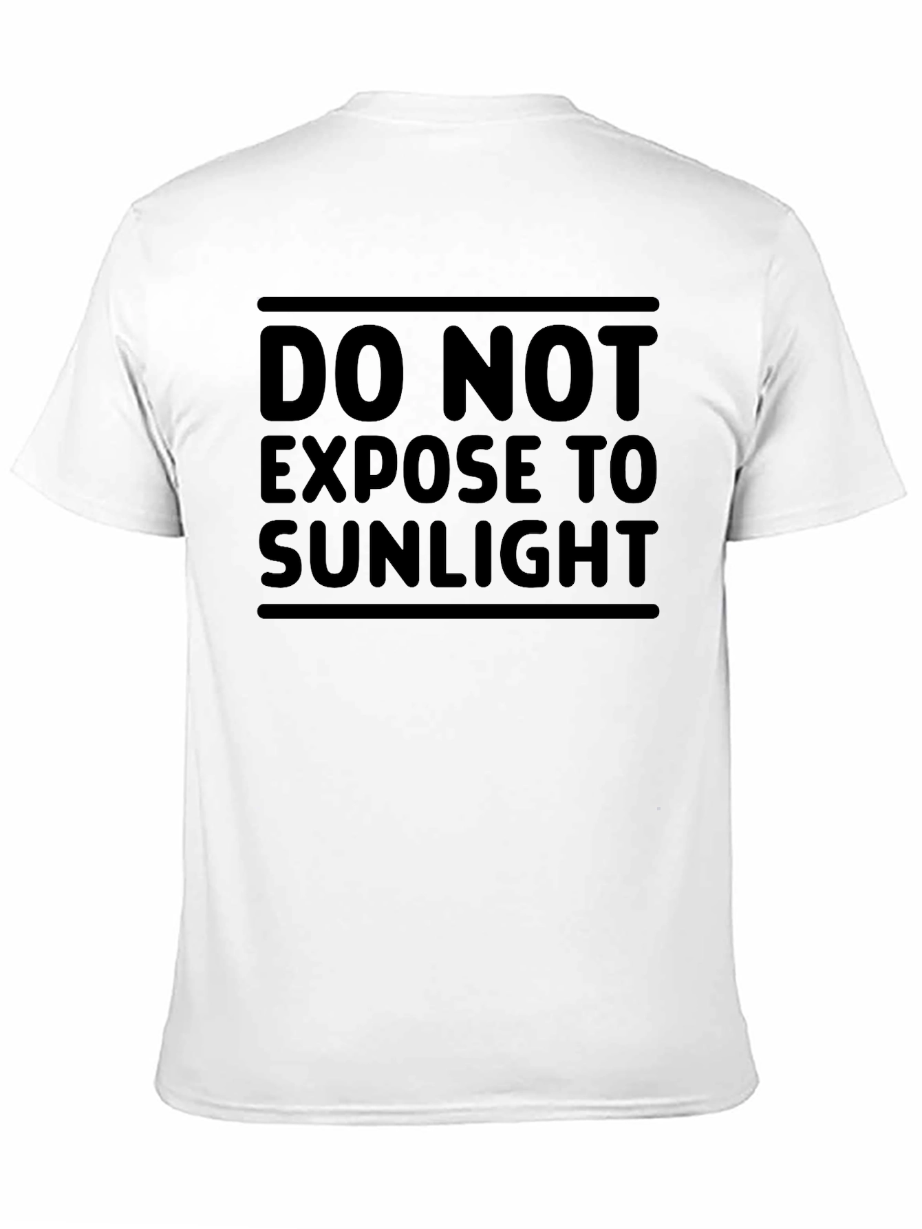 Black Do Not Expose to Sunlight Graphic Tee - Soft Cotton view 11