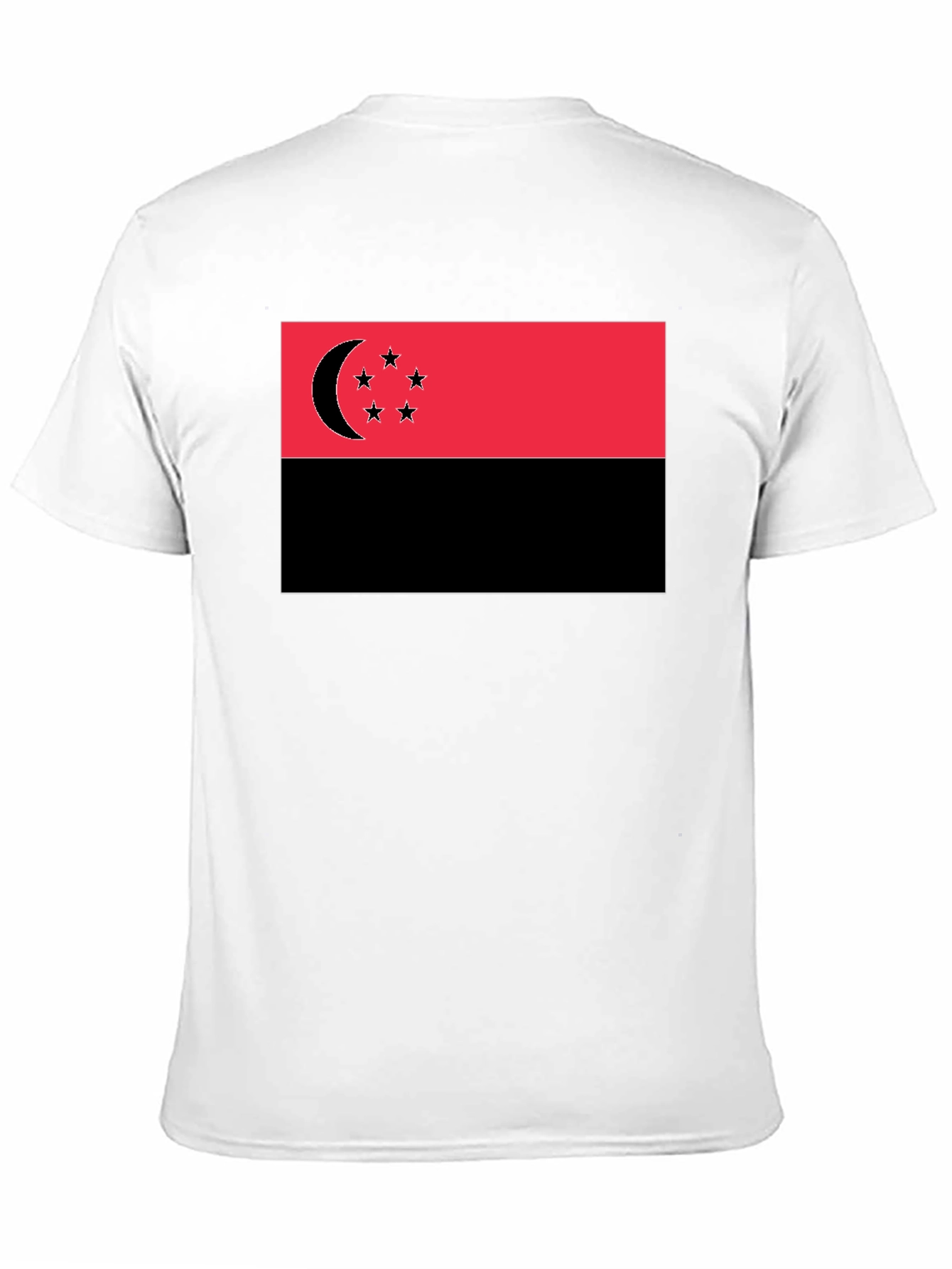 Black Crescent Moon Stars Graphic Tee view 11