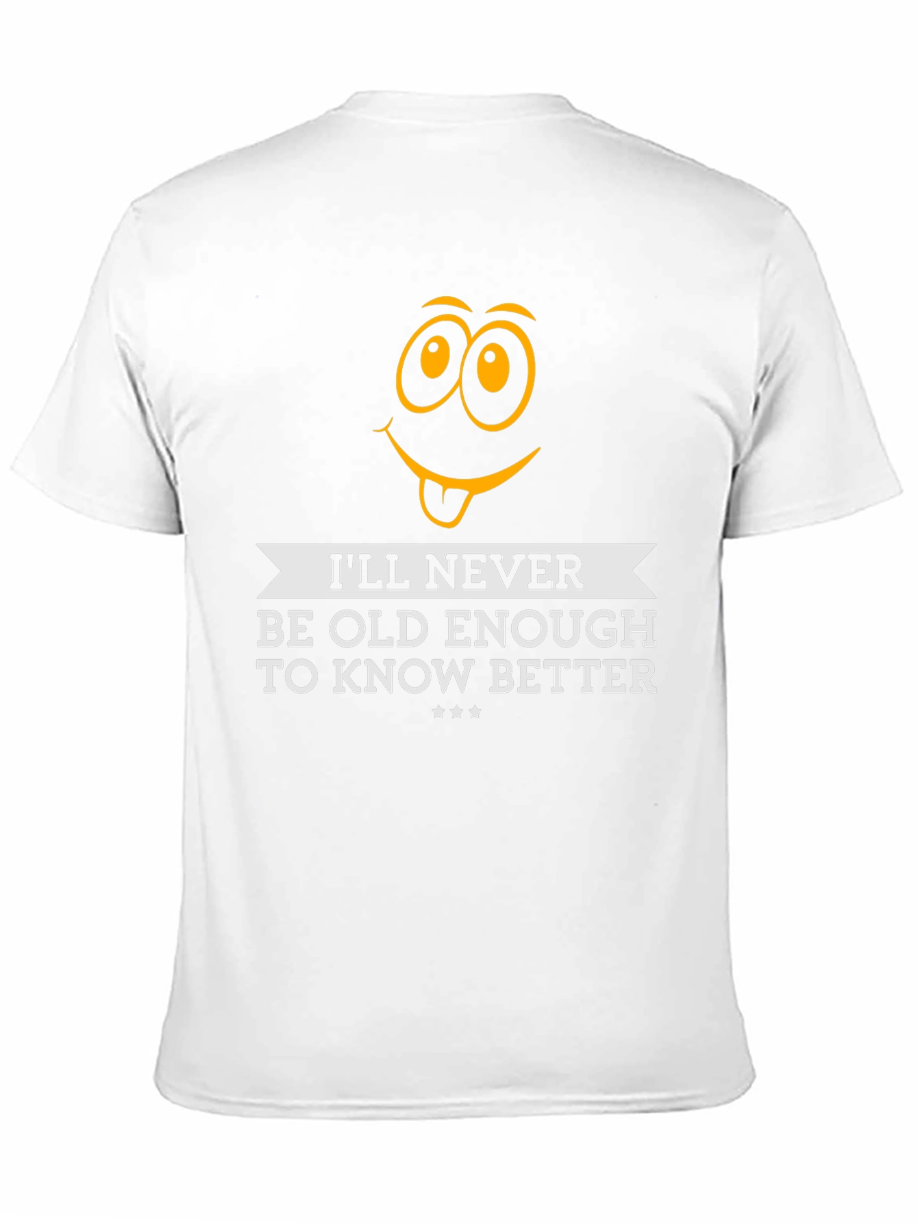 Black Funny "I'll Never Be Old Enough" Graphic Tee view 11