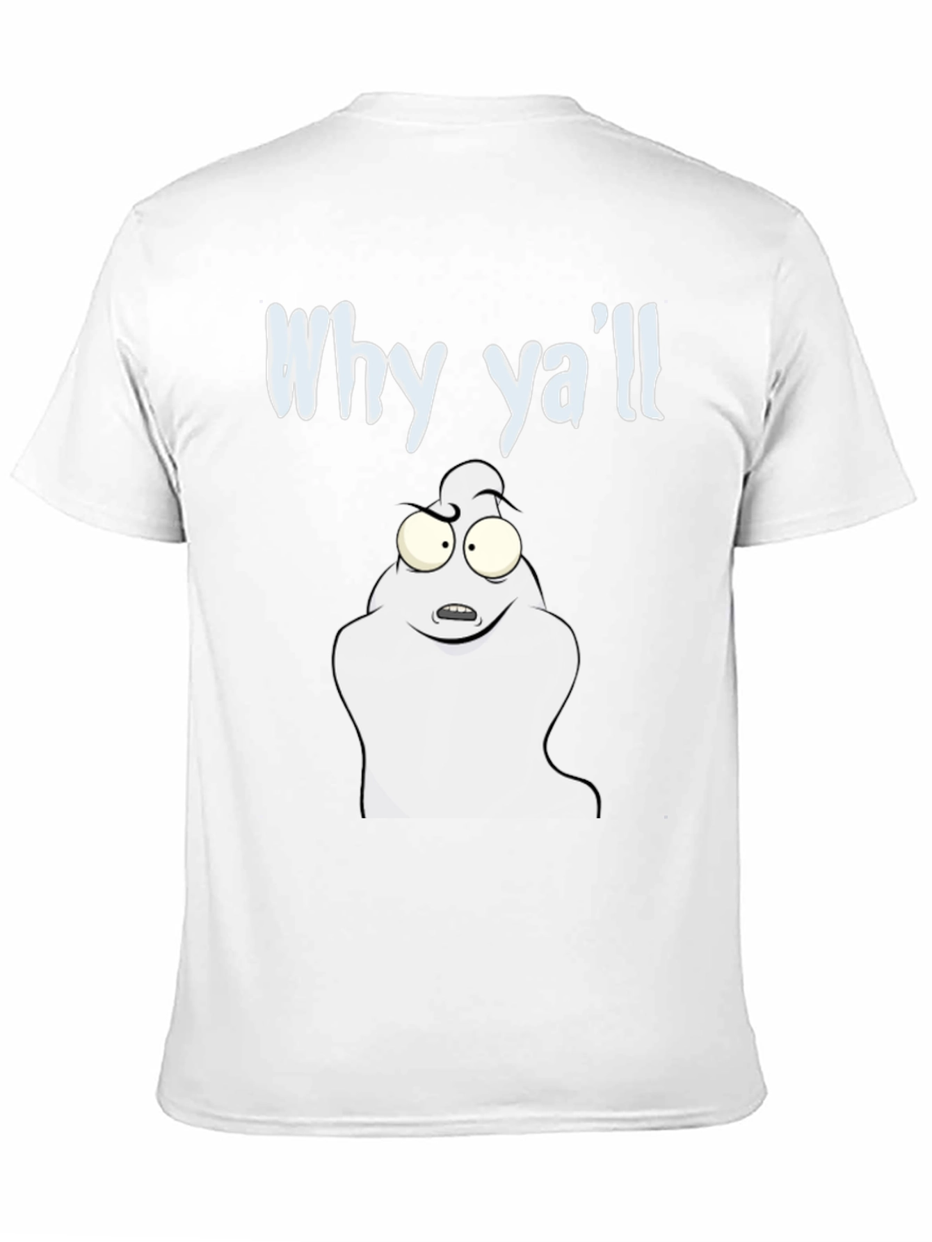 Black Why Ya'll Funny Ghost T-Shirt - Black Cotton Tee view 11