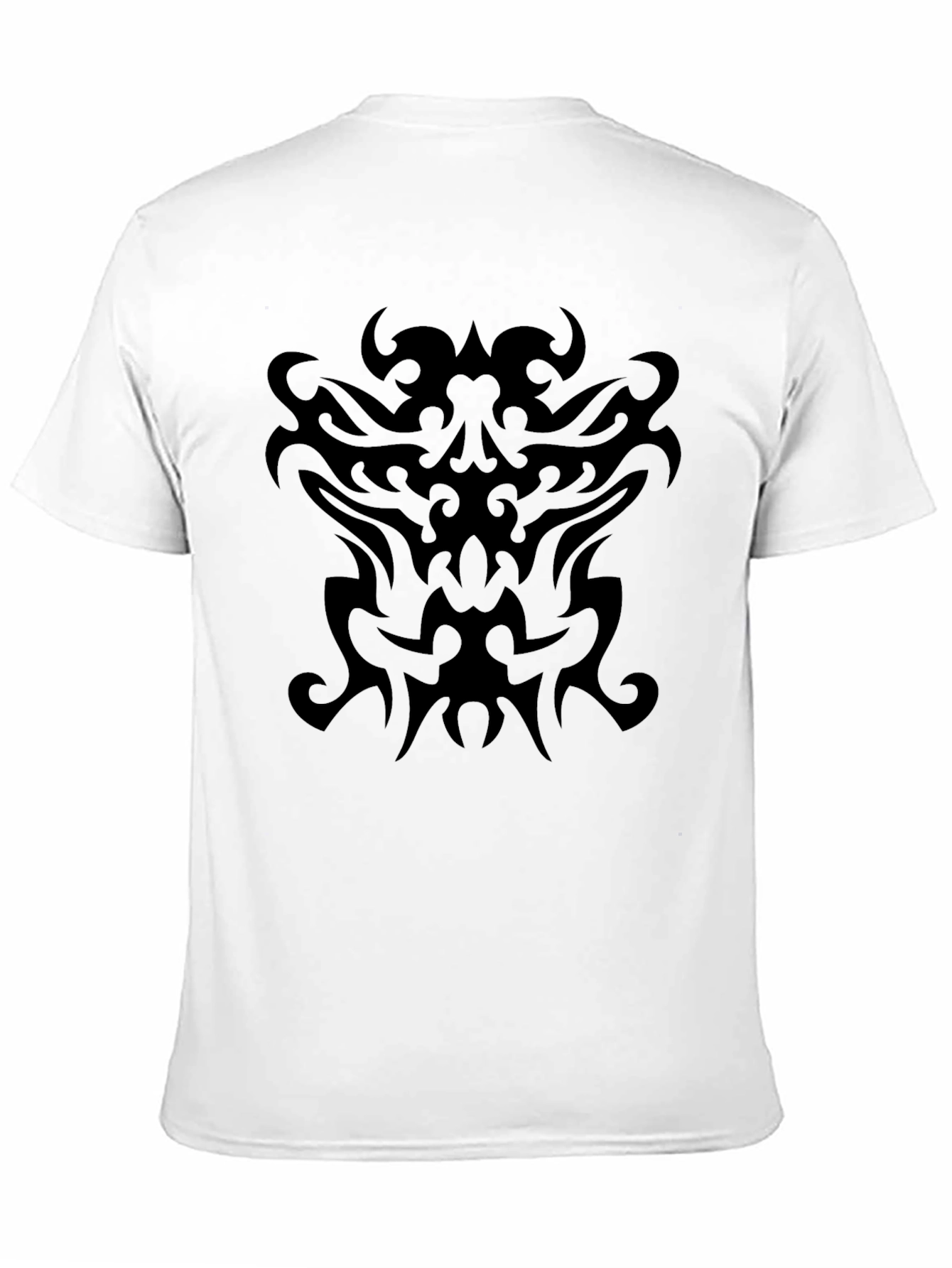 Black Men's Black Tribal Graphic T-Shirt view 11