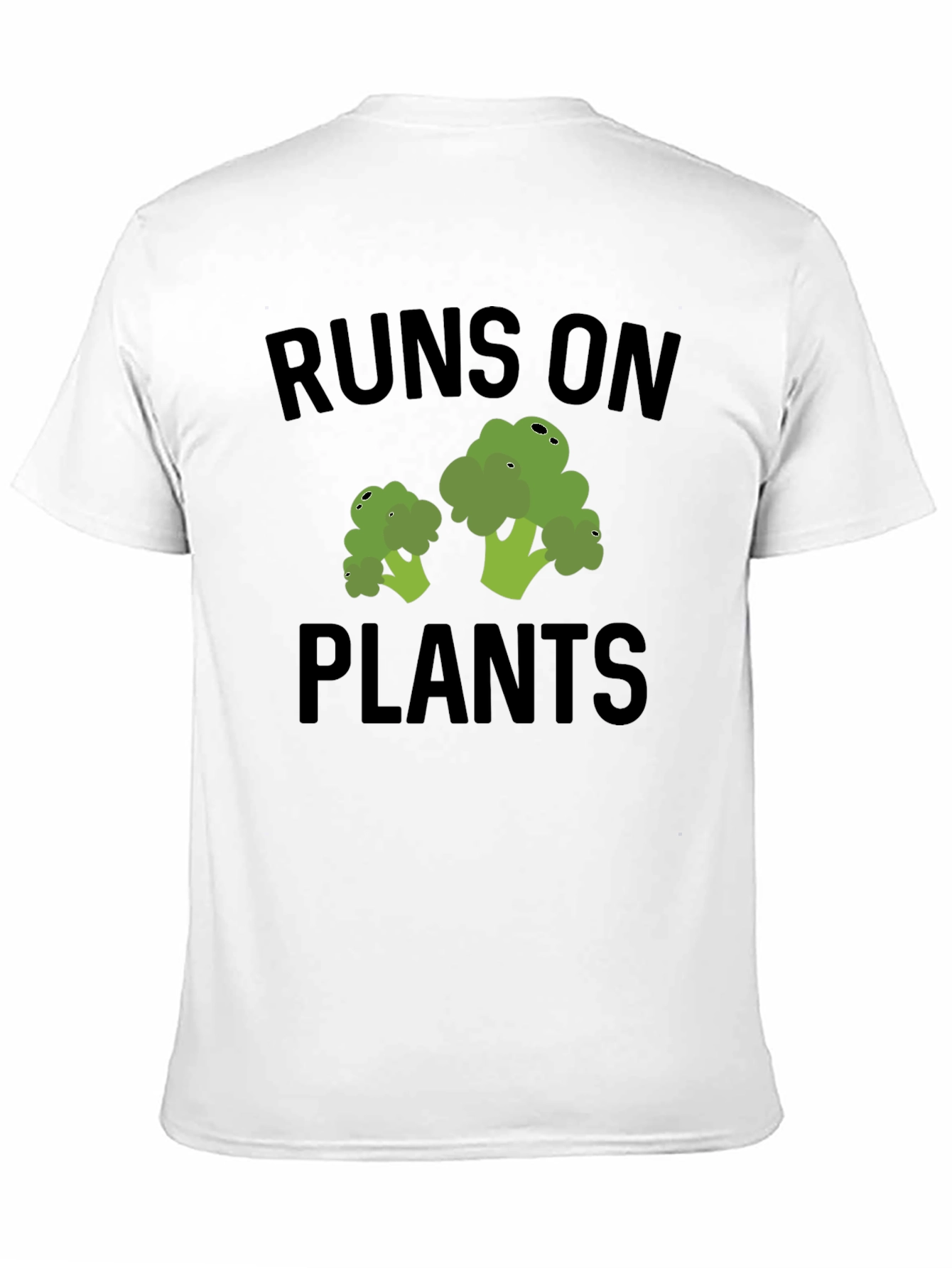 Black Runs on Plants Vegan T-Shirt view 11